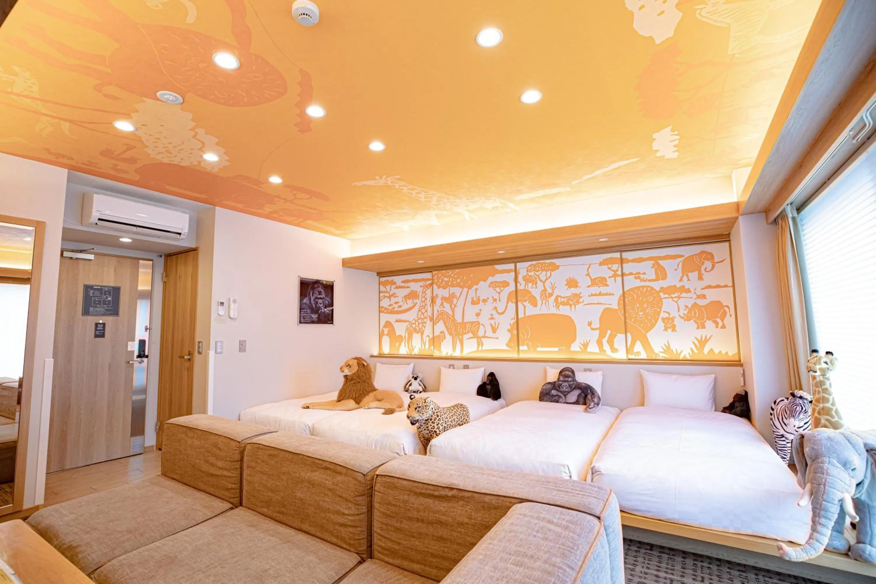 Bed in GOLD STAY Nagoya Osu