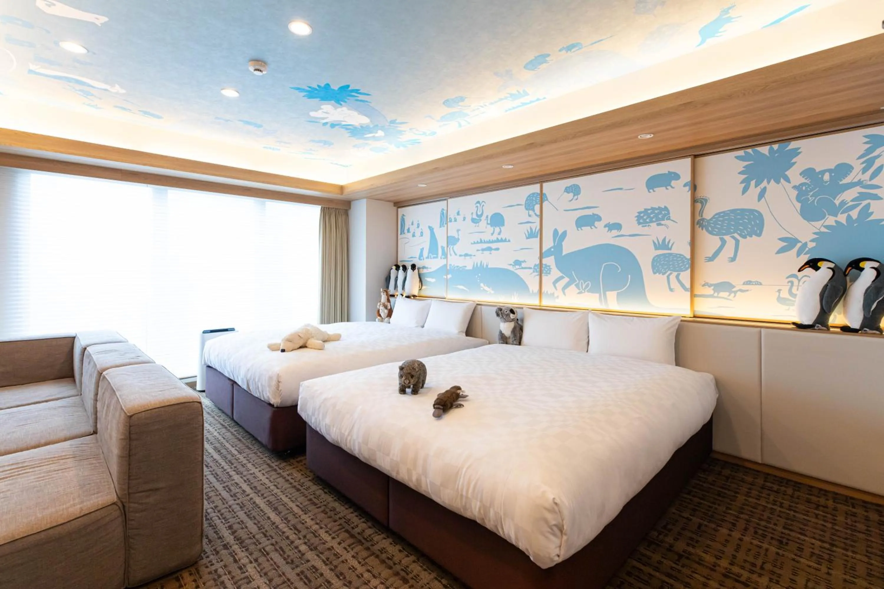 Superior Quadruple Room－Zoo theme in GOLD STAY Nagoya Osu