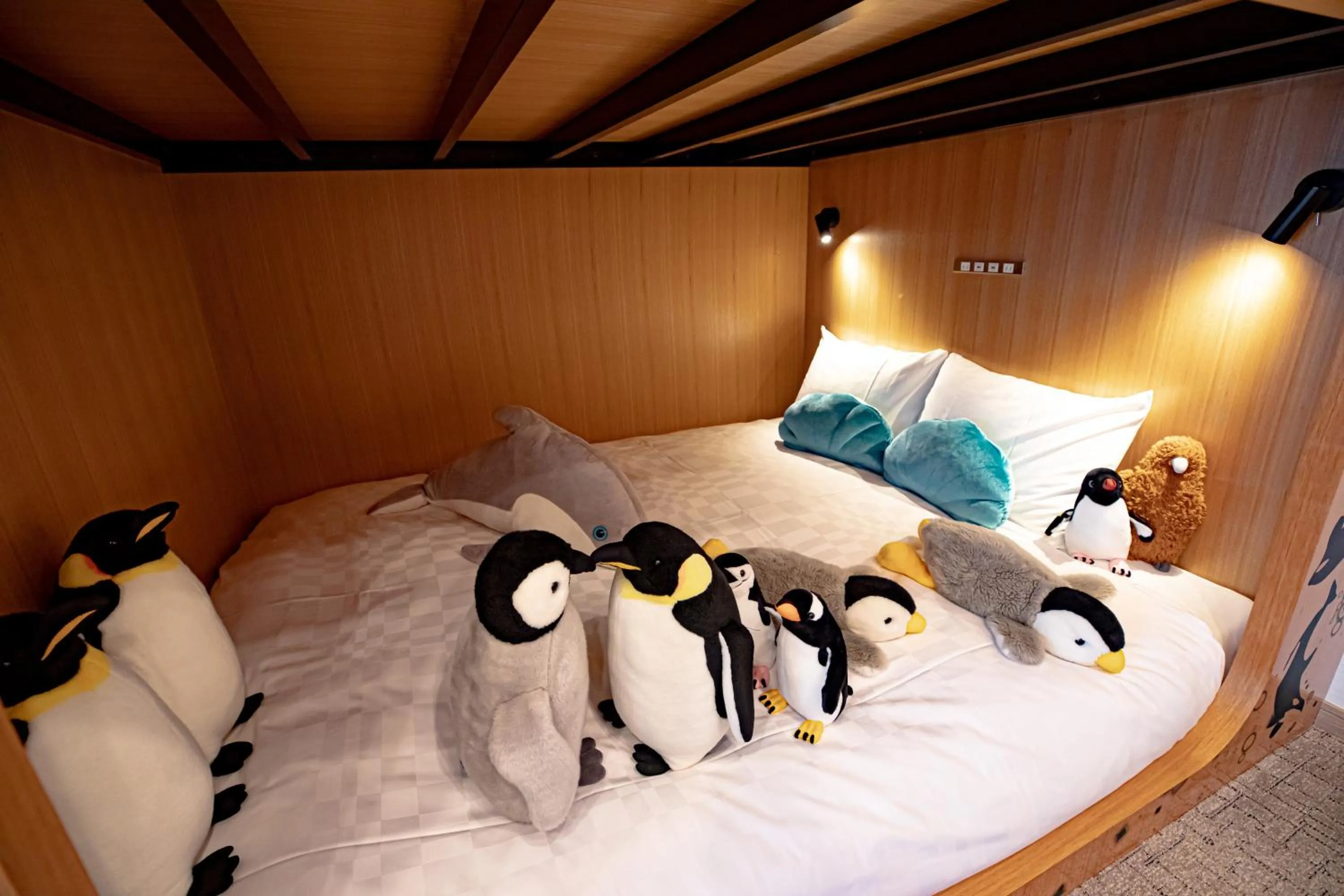 Bed in GOLD STAY Nagoya Osu