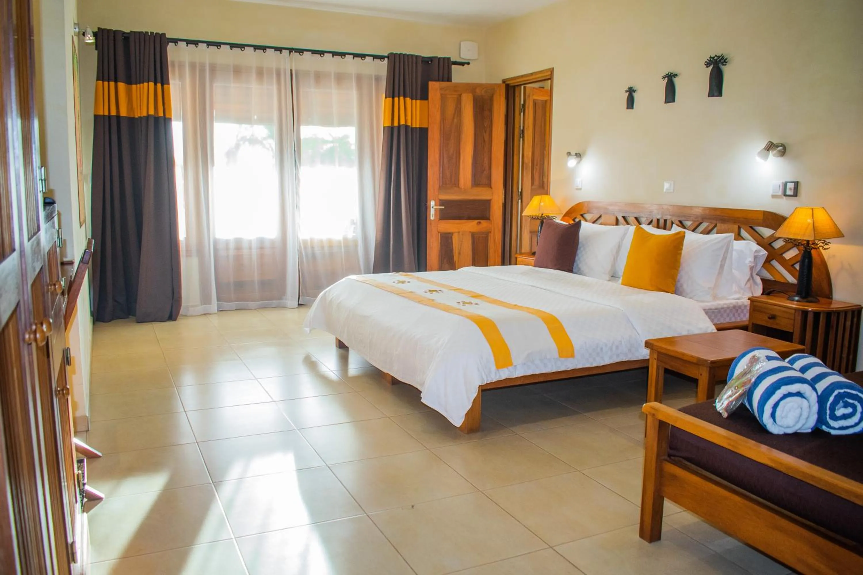 Bed in Vanila Hotel & Spa