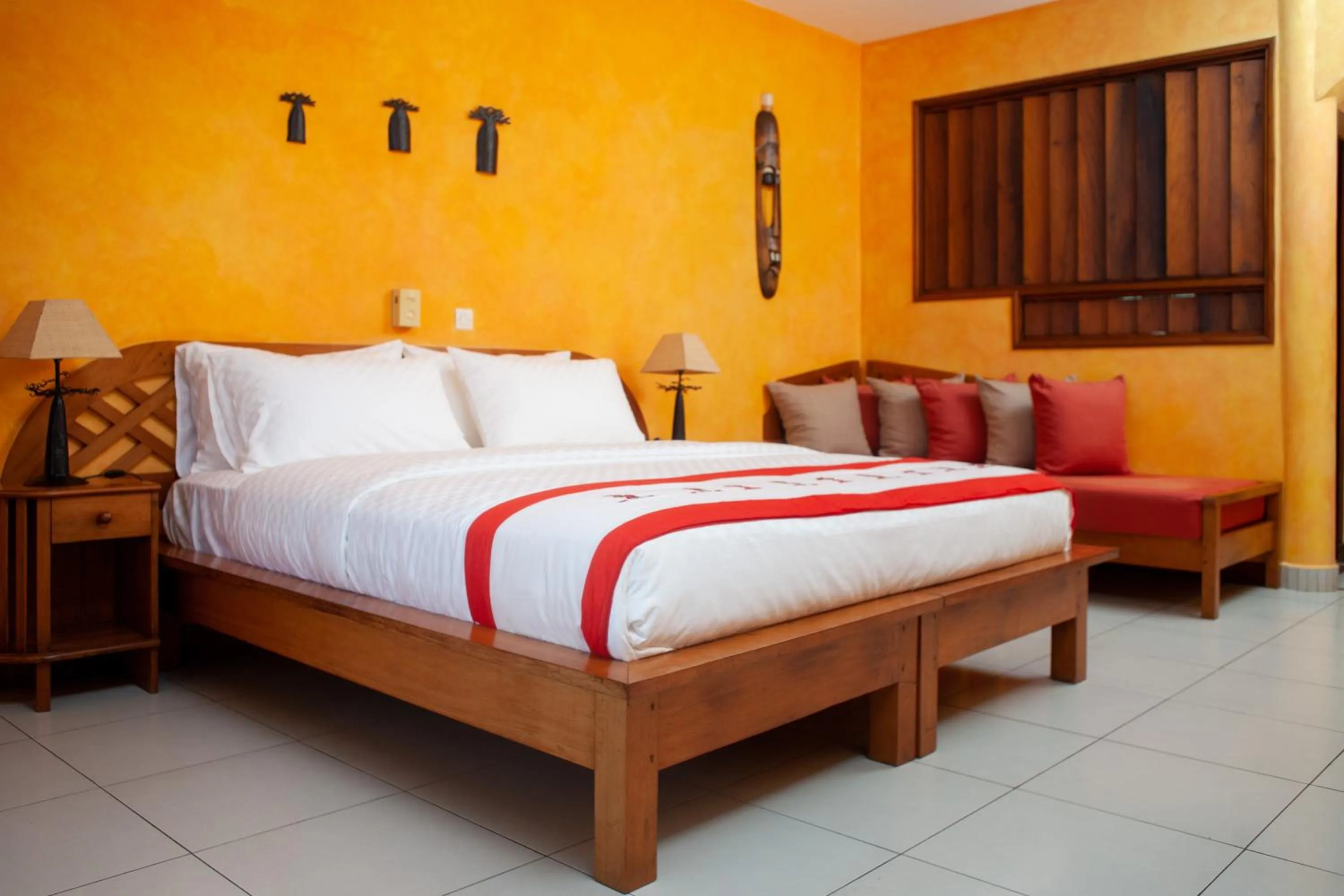 Bed in Vanila Hotel & Spa