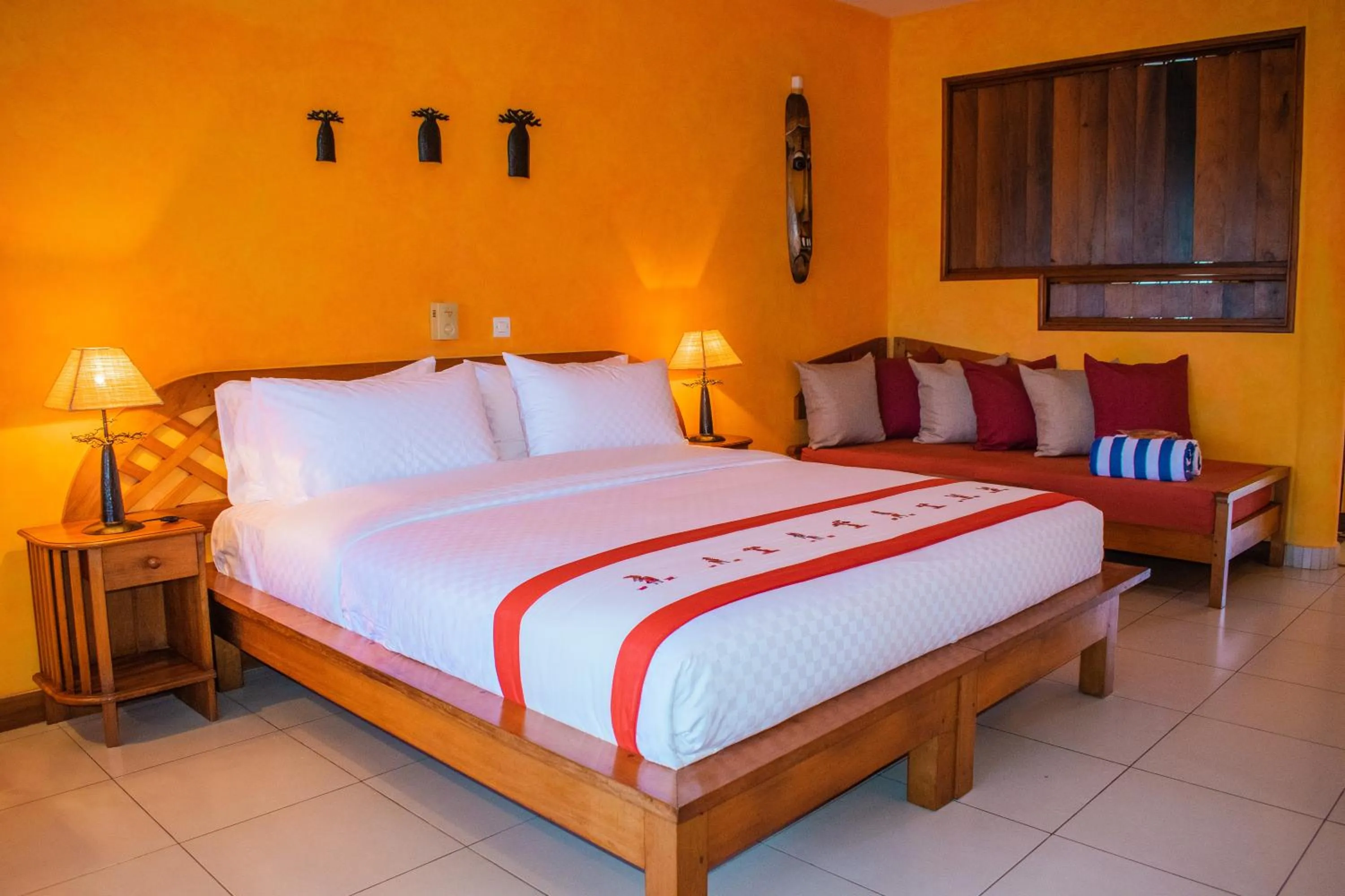 Bed in Vanila Hotel & Spa