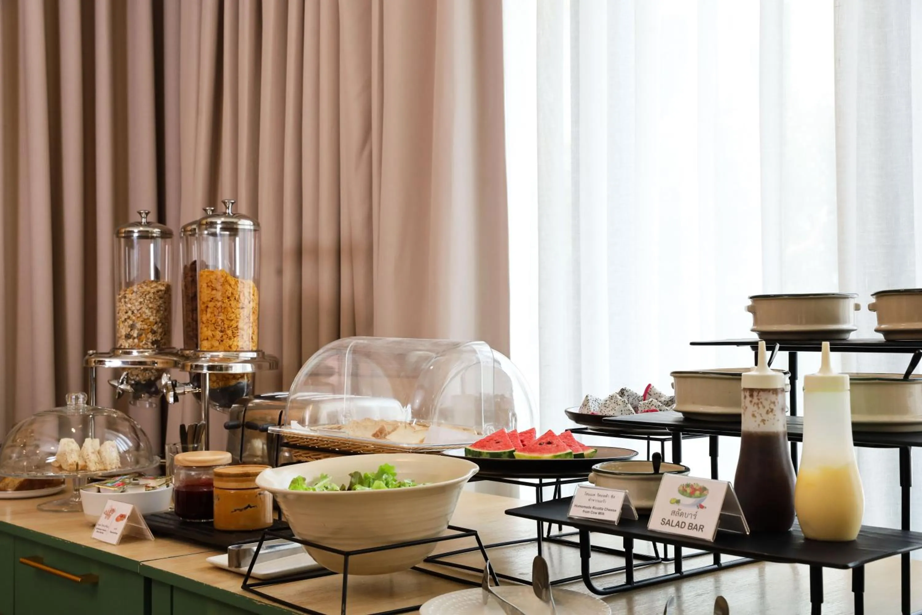 Buffet breakfast in The Rise Suites Hotel, Chiang Mai - SHA Extra Plus