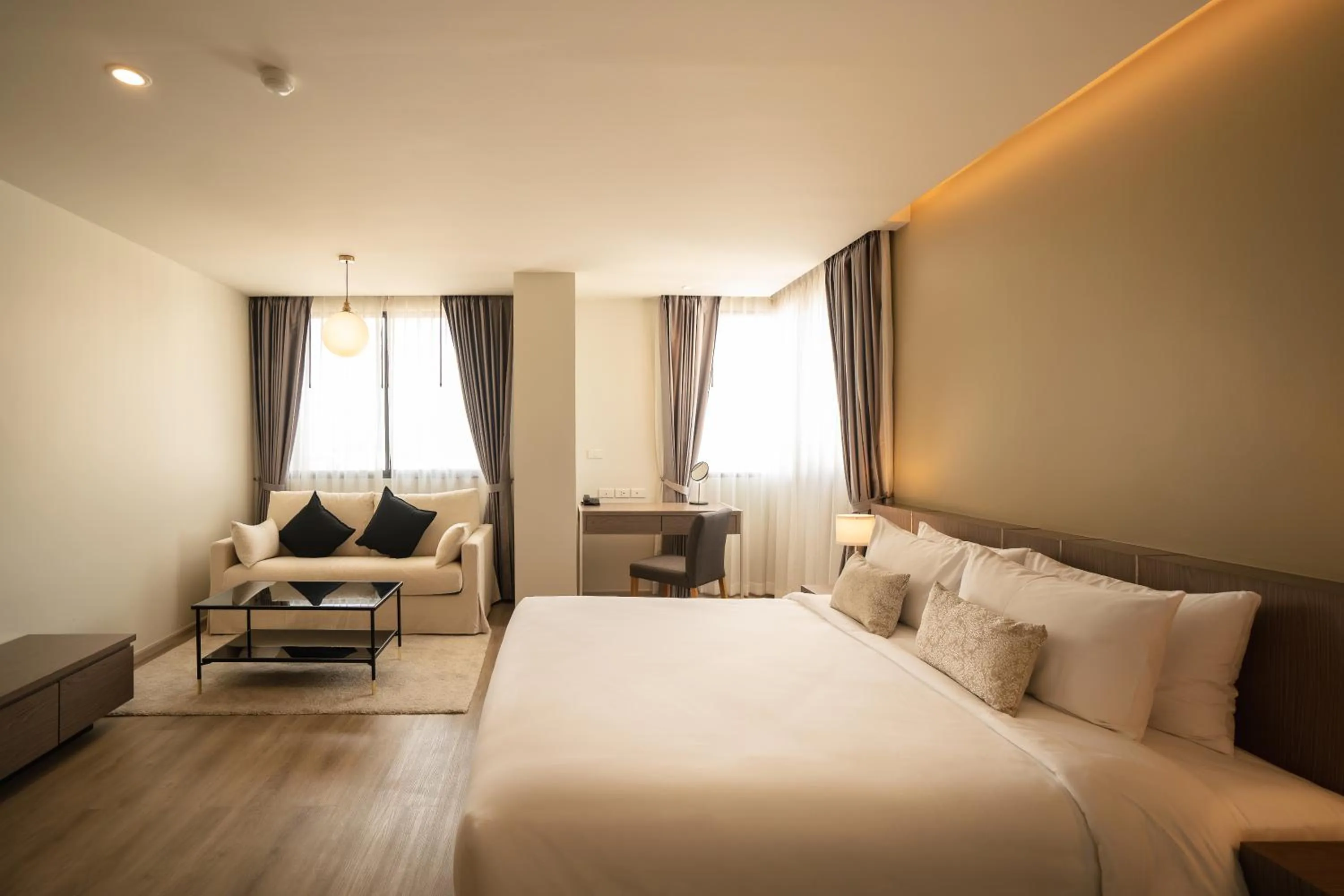 Bed in The Rise Suites Hotel, Chiang Mai - SHA Extra Plus