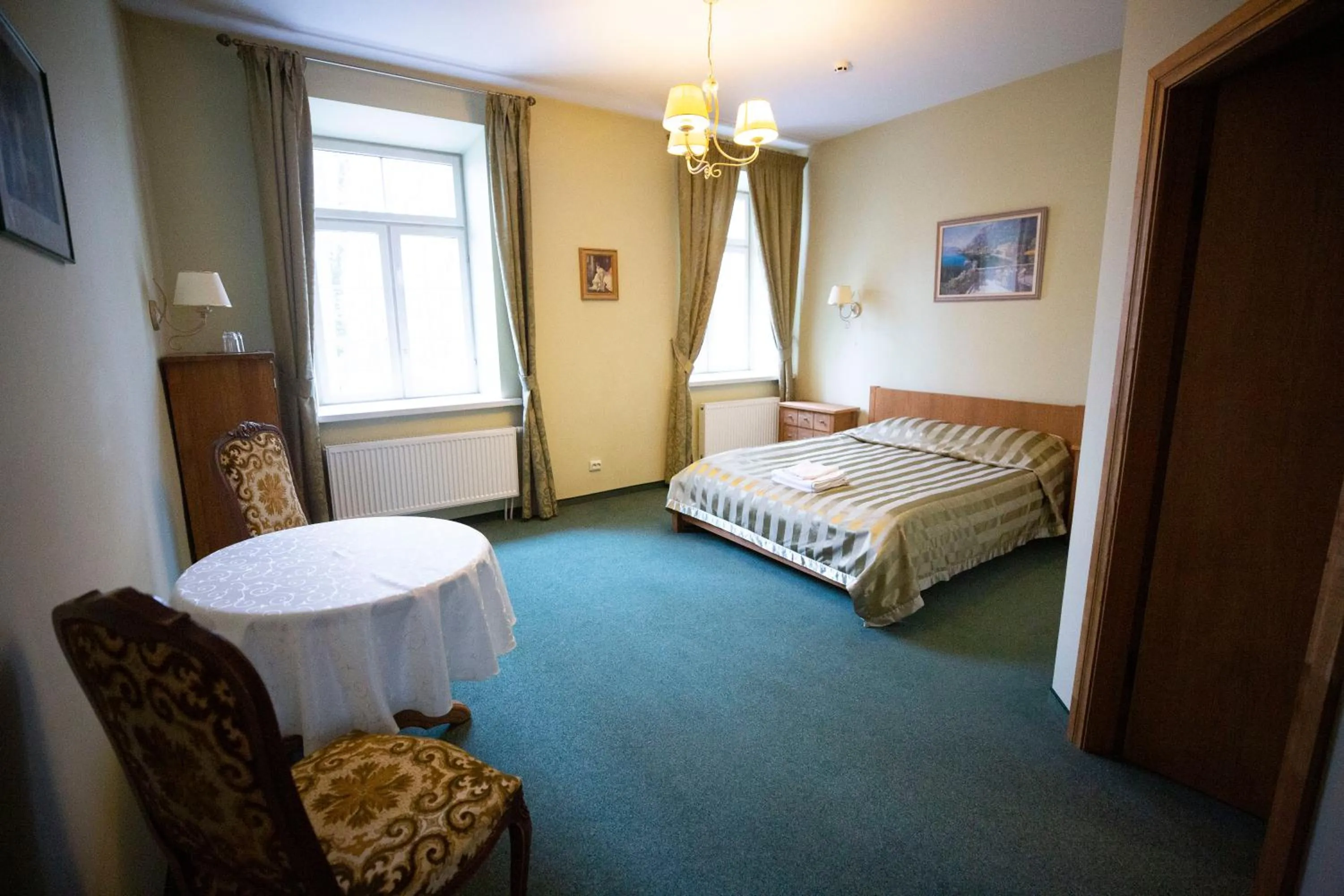 Bed in Taujėnų dvaro svečių namai