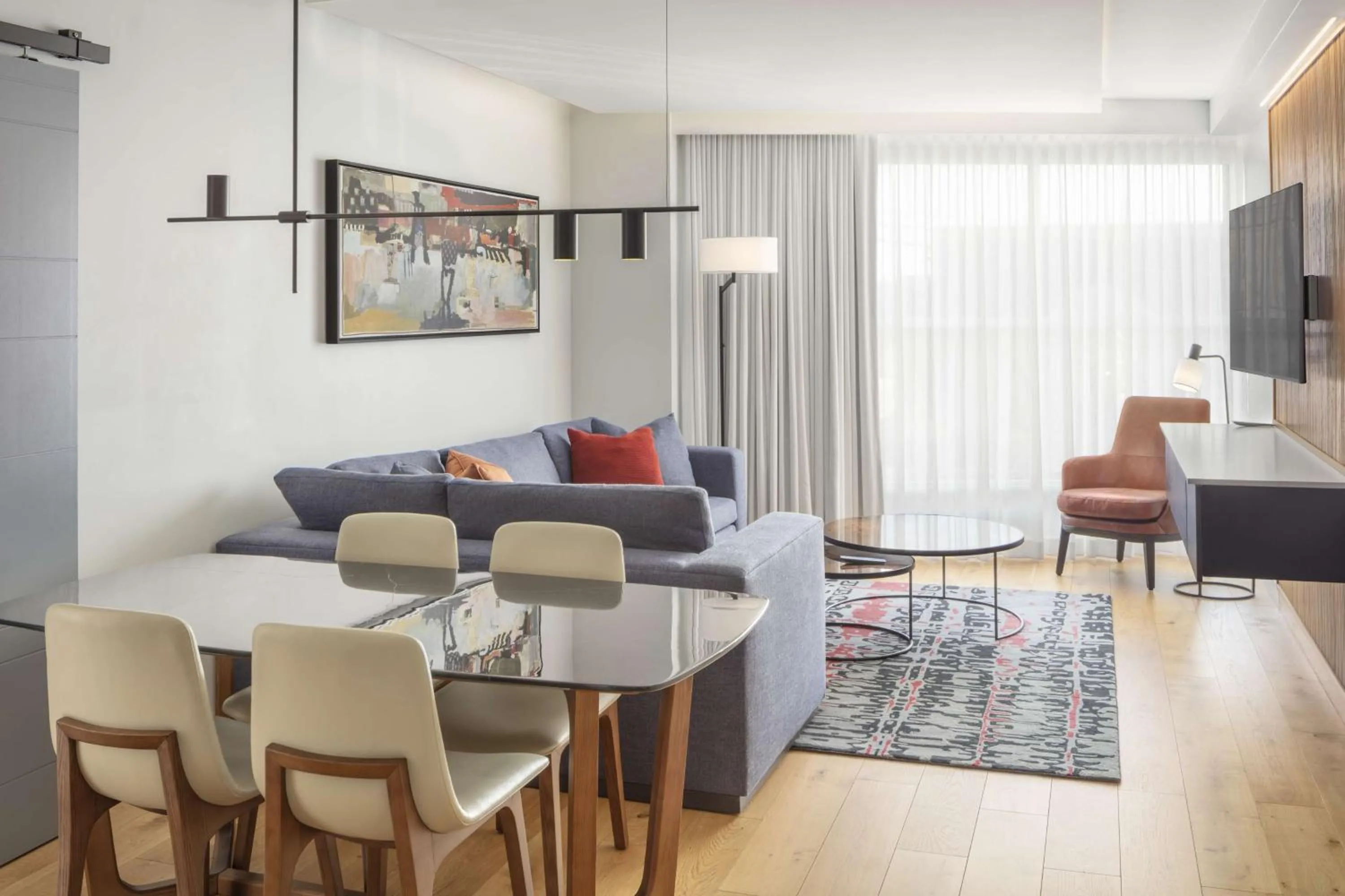 Living room in Canopy By Hilton Portland Waterfront