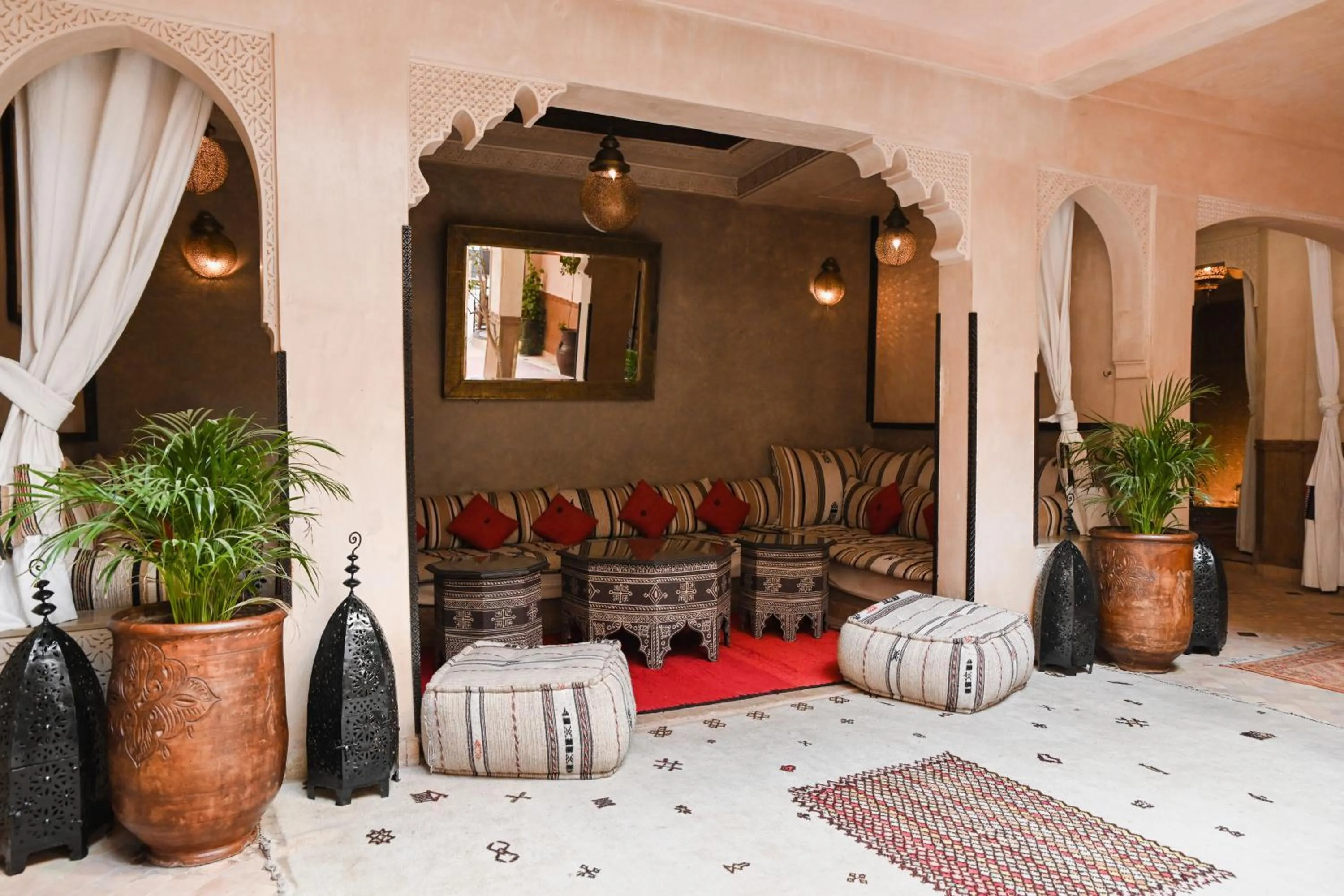 Seating area in Les Sources Berbères Riad & Spa