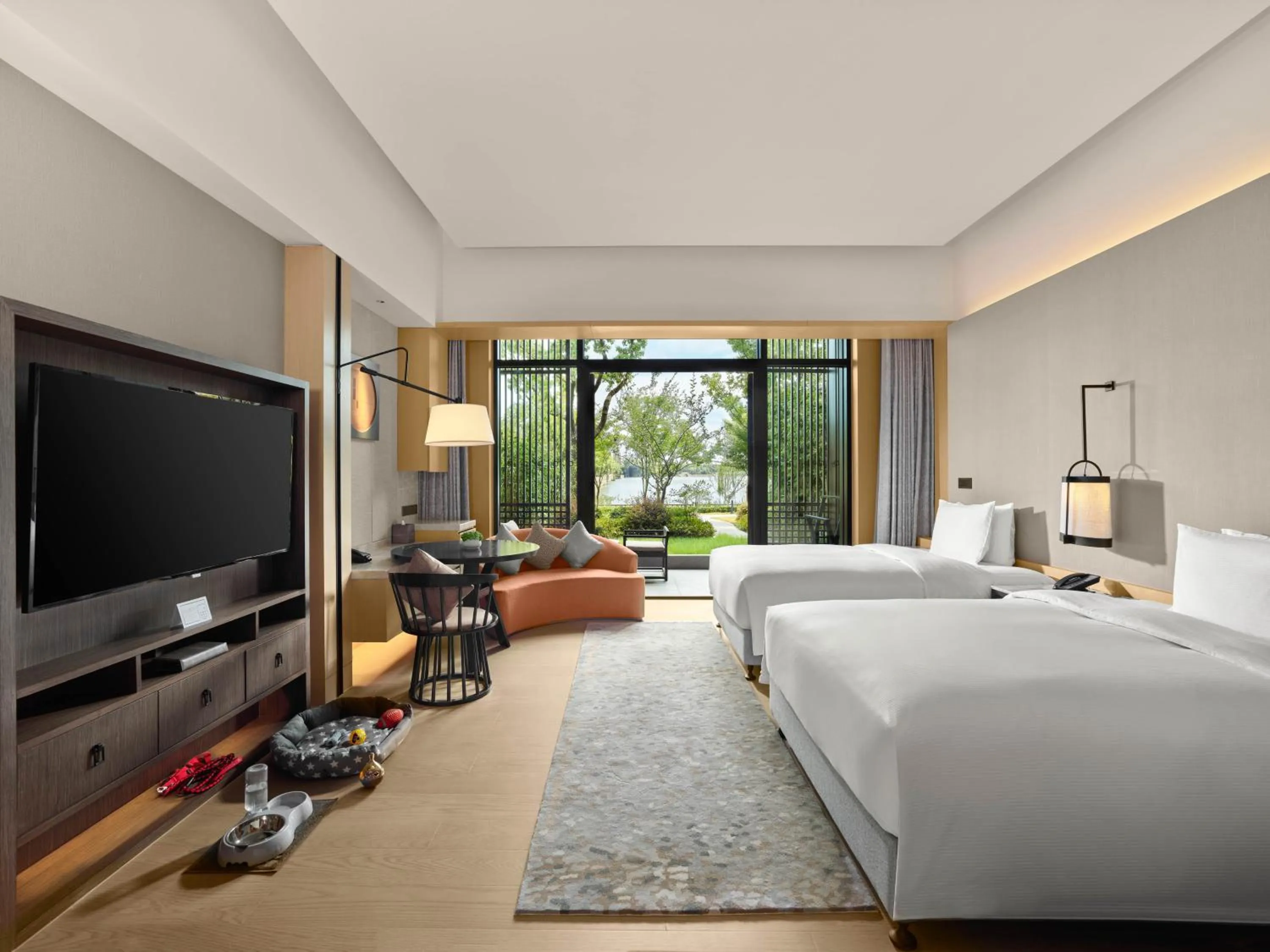 Bedroom, Bed in Hilton Shanghai Songjiang Guangfulin