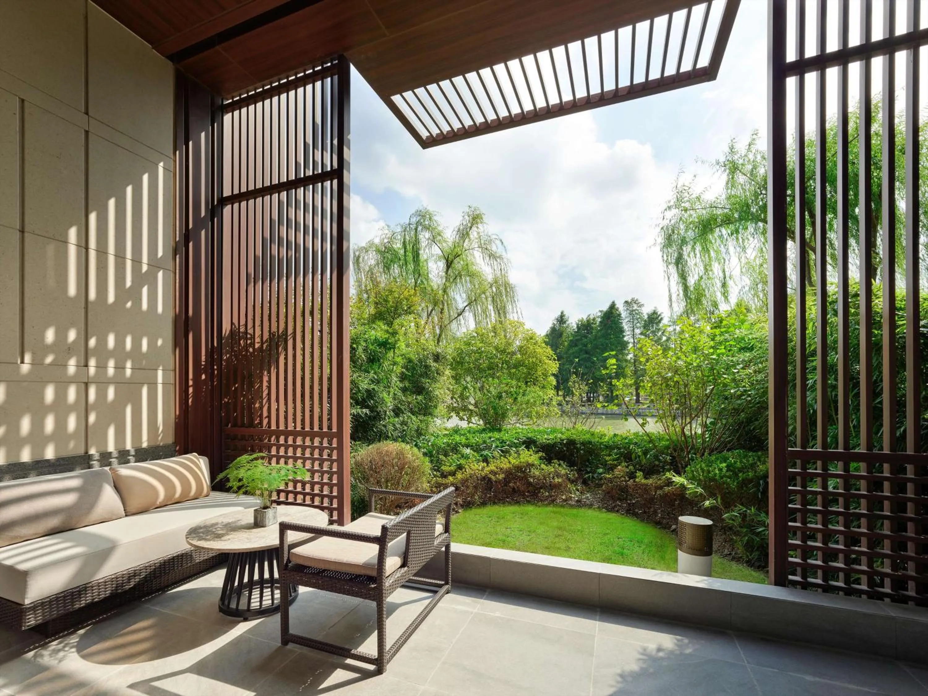 Living room in Hilton Shanghai Songjiang Guangfulin