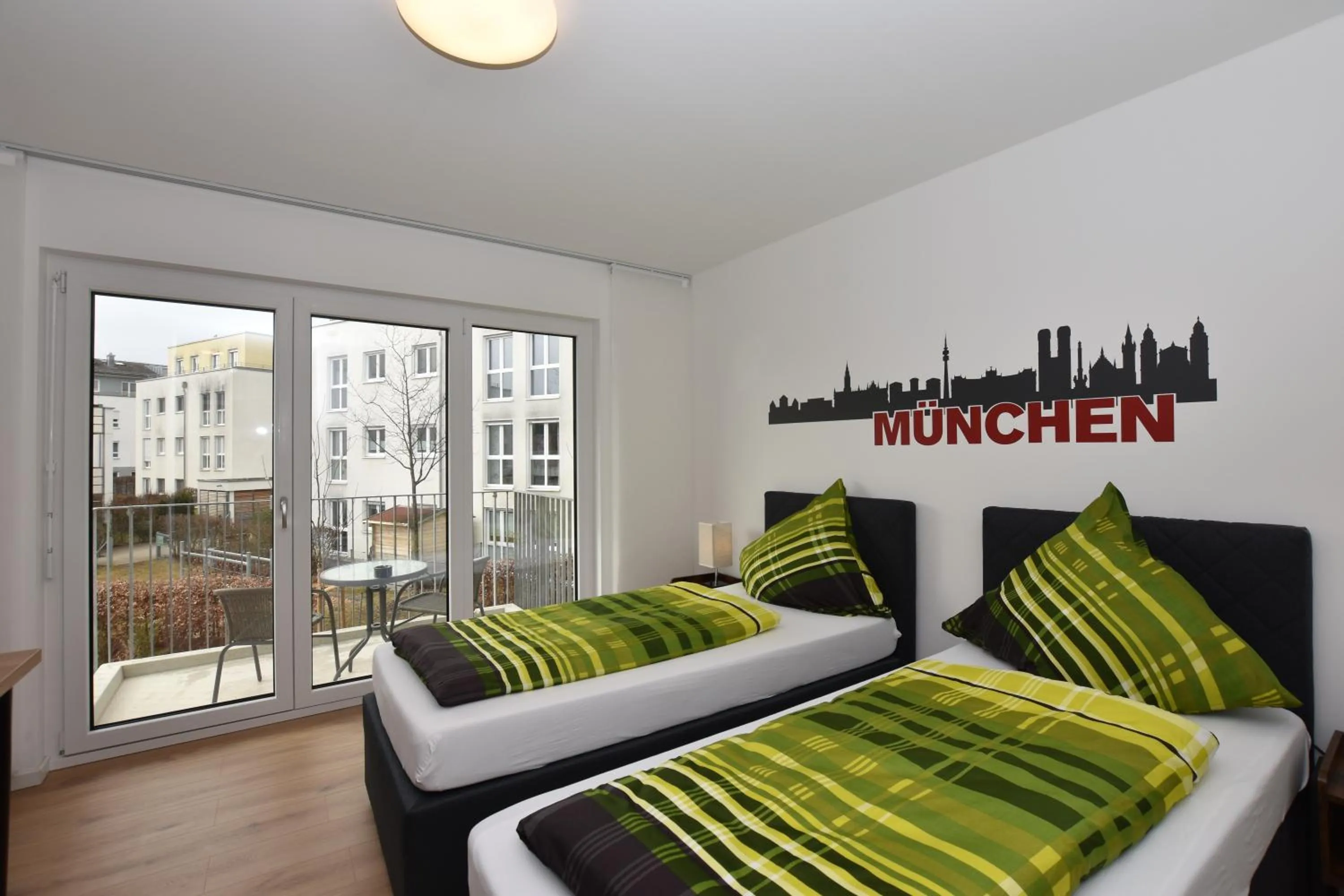 View (from property/room), Bed in Boardinghouse Henschelstraße