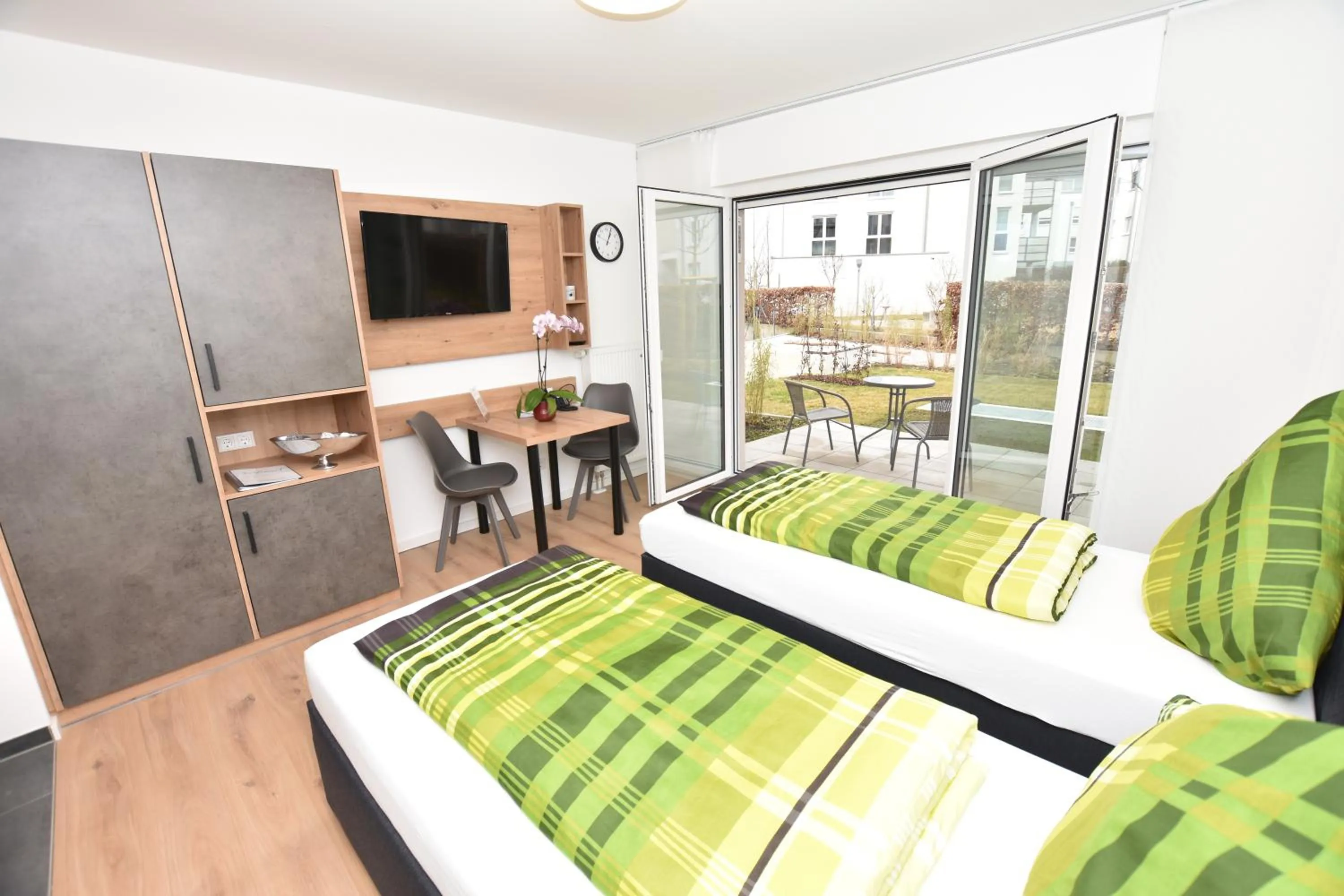 Balcony/Terrace, Bed in Boardinghouse Henschelstraße