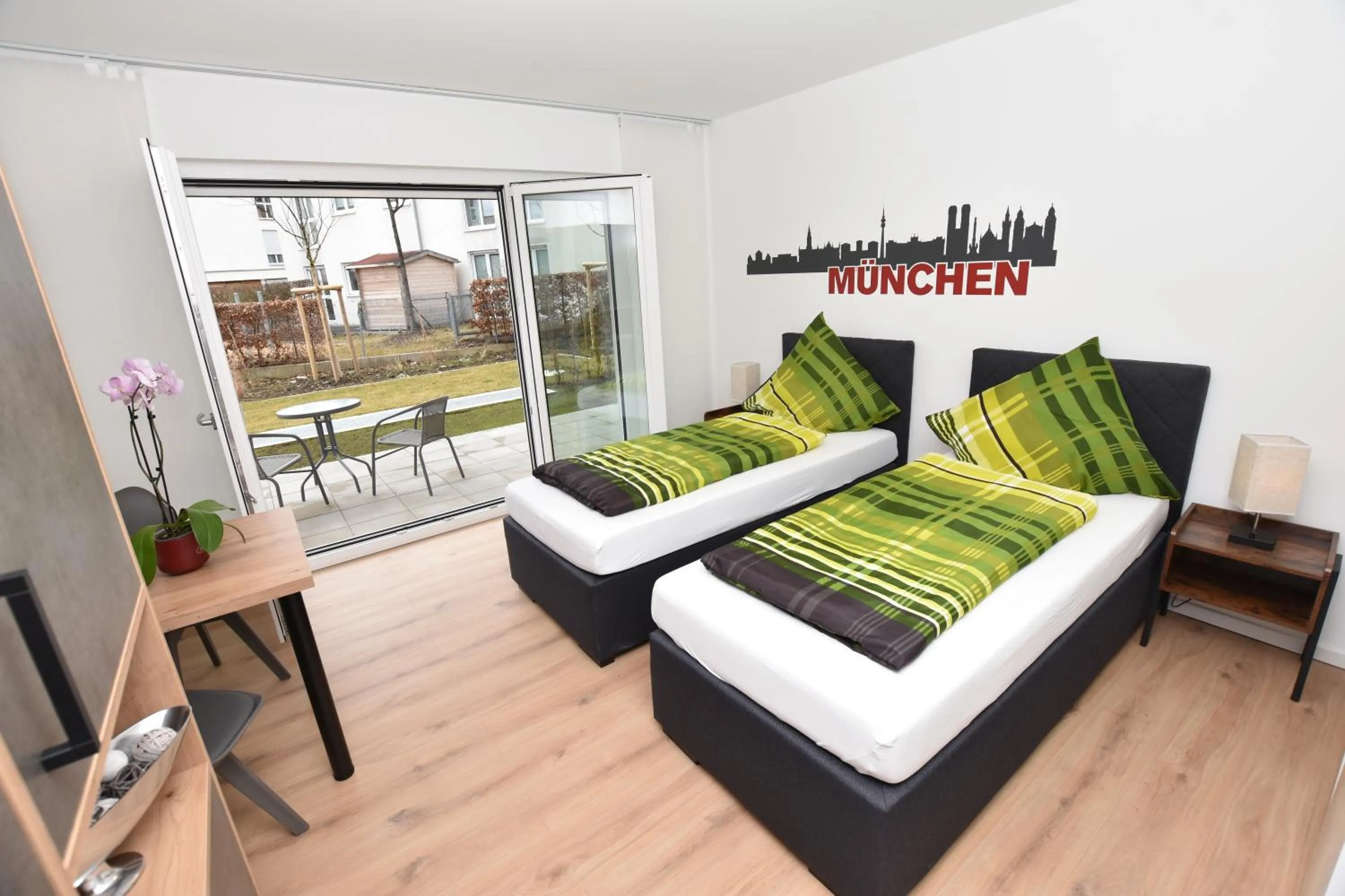 Balcony/Terrace, Bed in Boardinghouse Henschelstraße