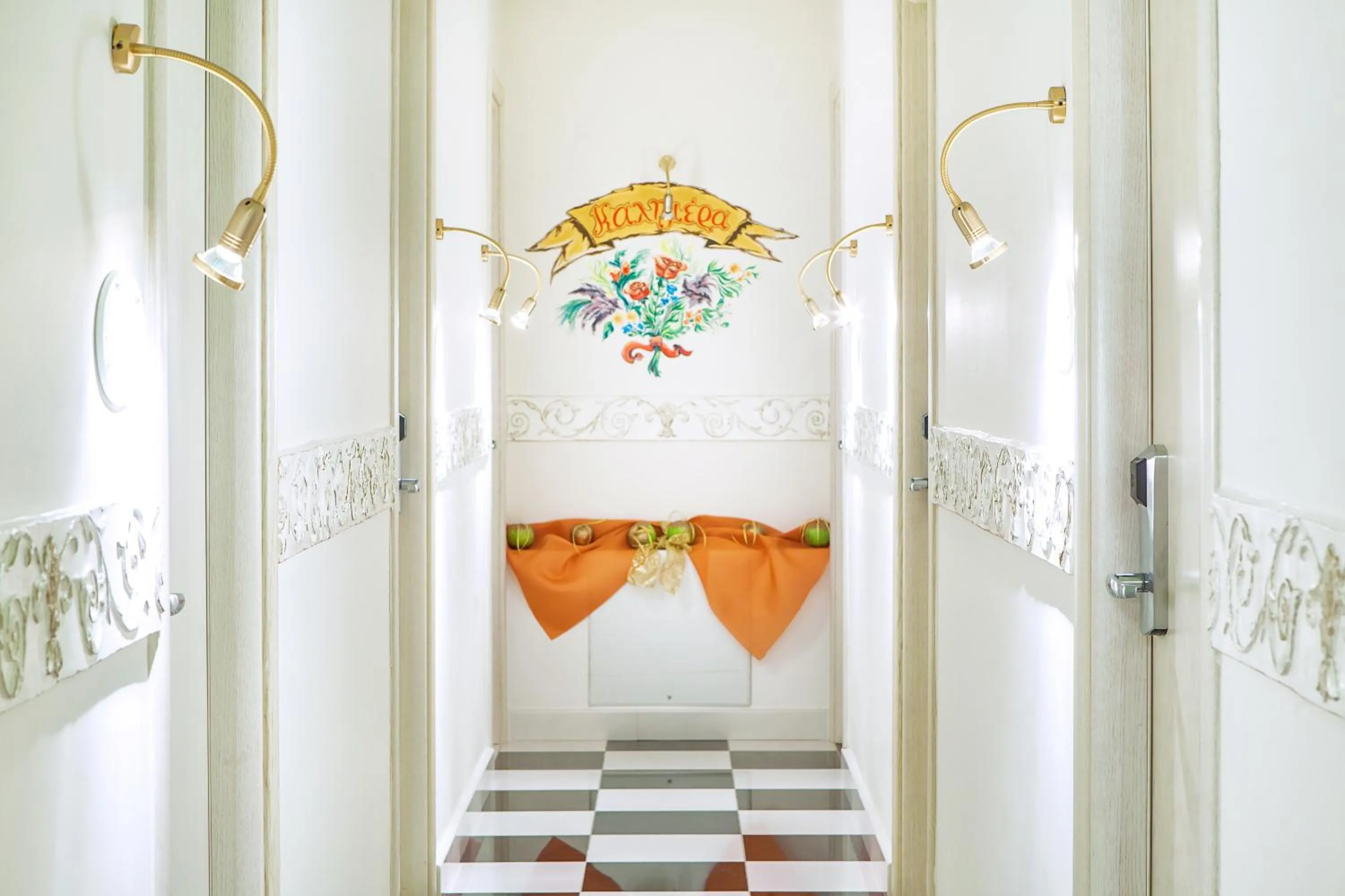 Decorative detail in Archontiko Kymis Boutique Hotel