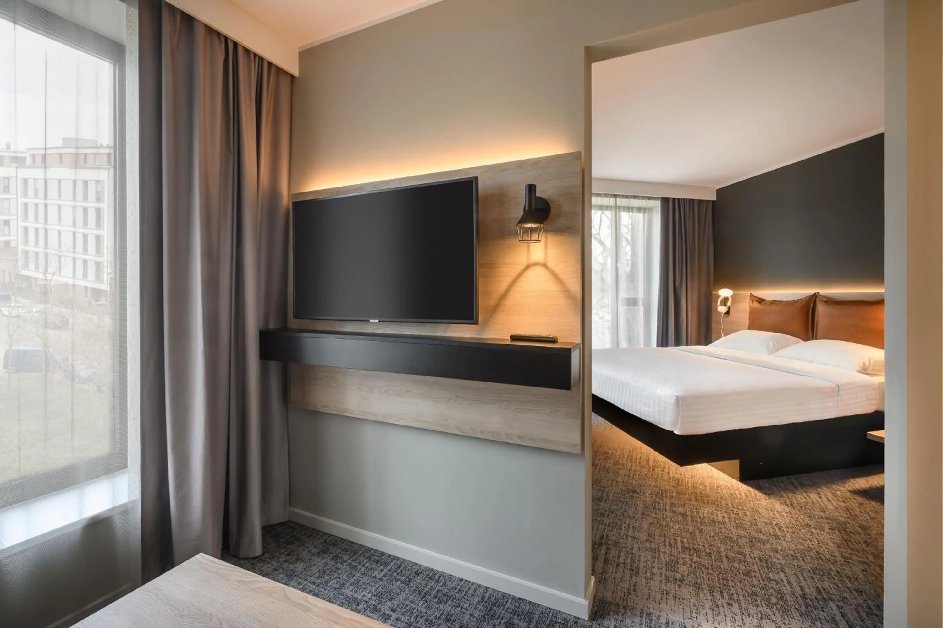 Photo of the whole room, Bed in Moxy Dresden Neustadt