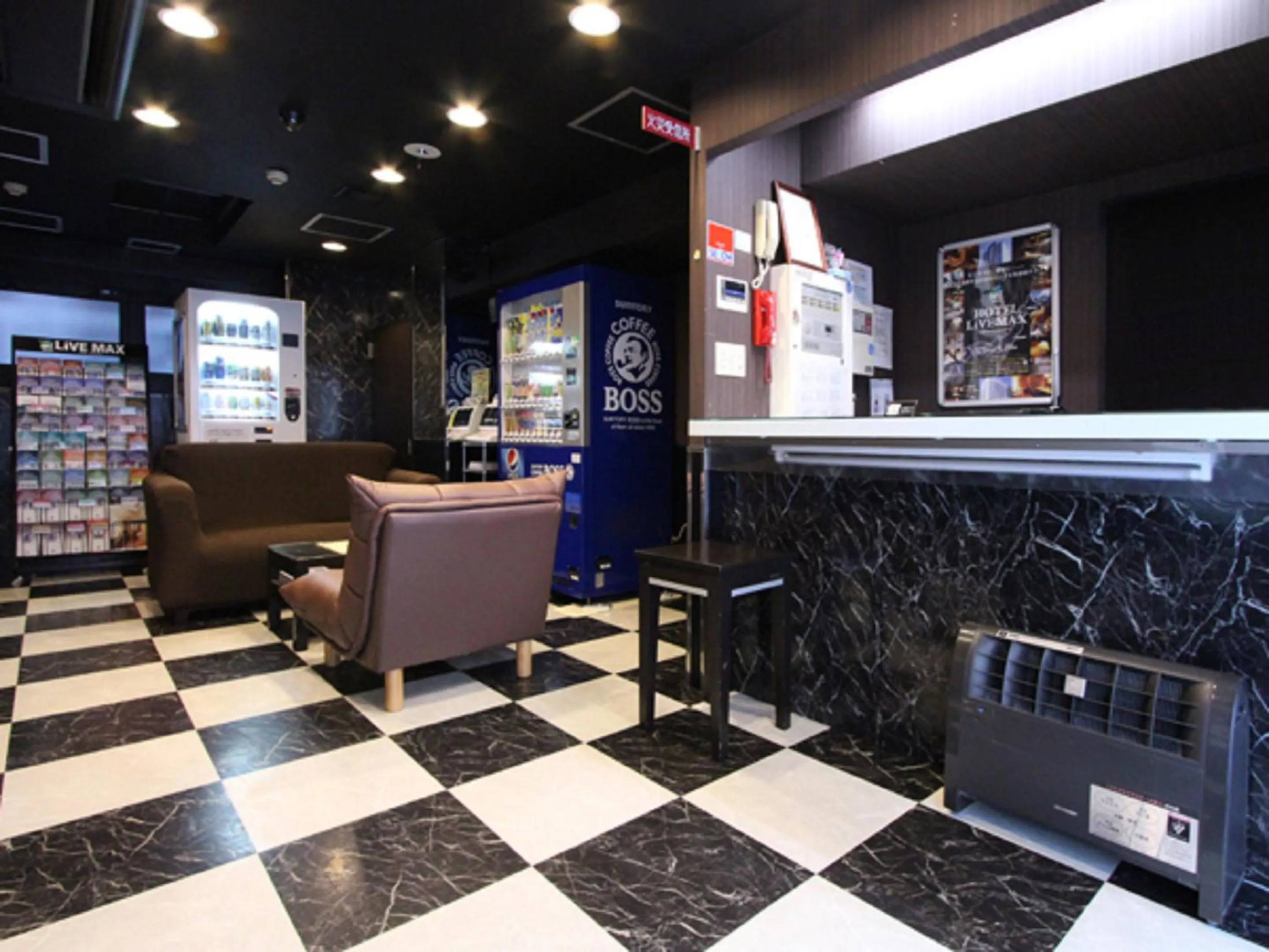 Lobby or reception in Hotel Livemax BUDGET Umeda