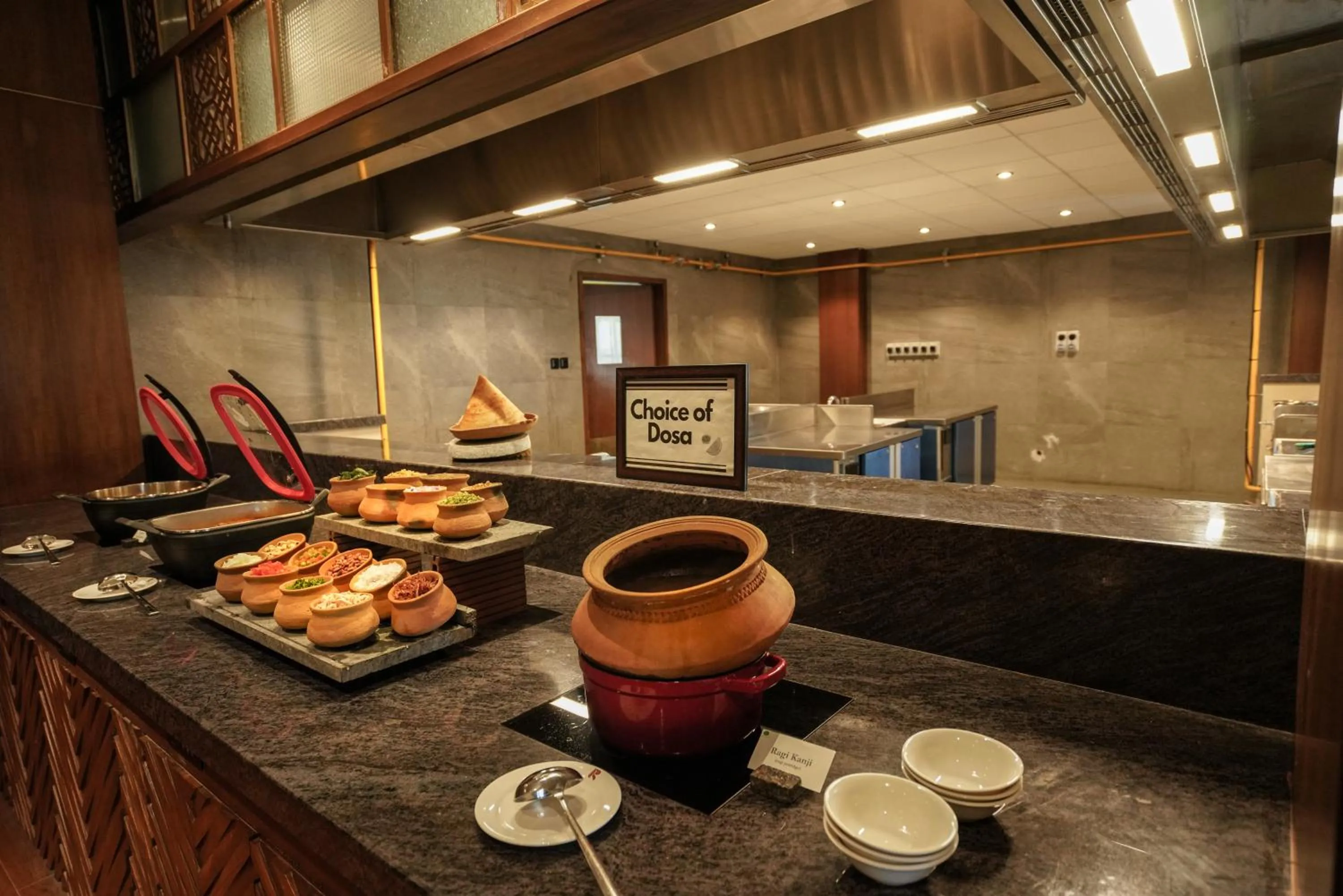 Buffet breakfast in Rosetta Sakleshpur