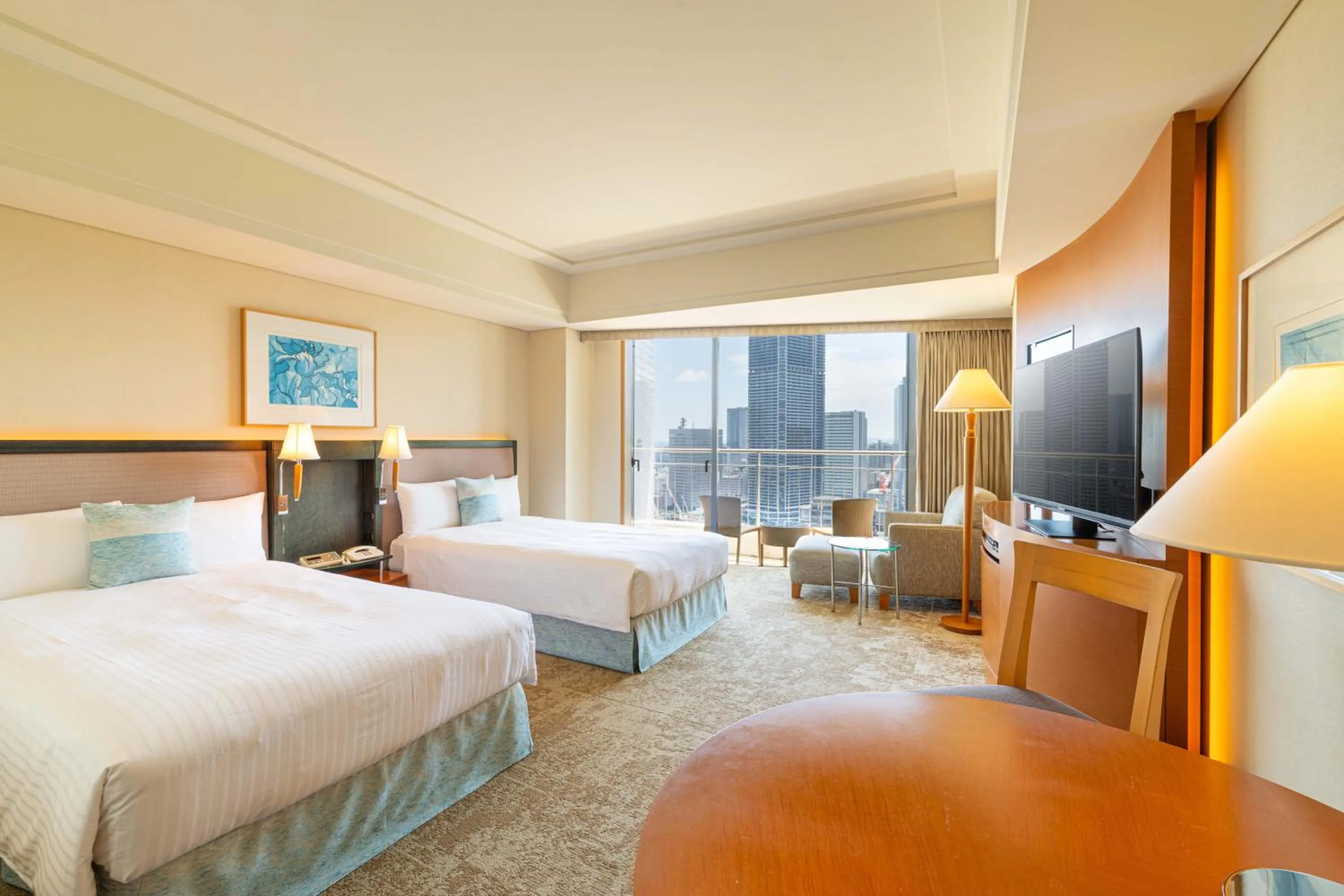 Photo of the whole room, Bed in The Yokohama Bay Hotel Tokyu