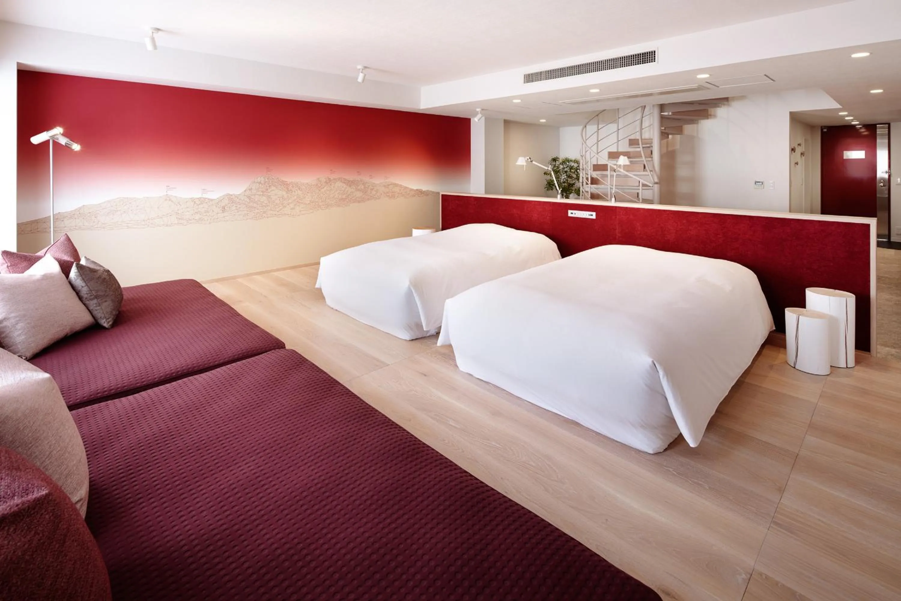 Photo of the whole room, Bed in RISONARE Yatsugatake