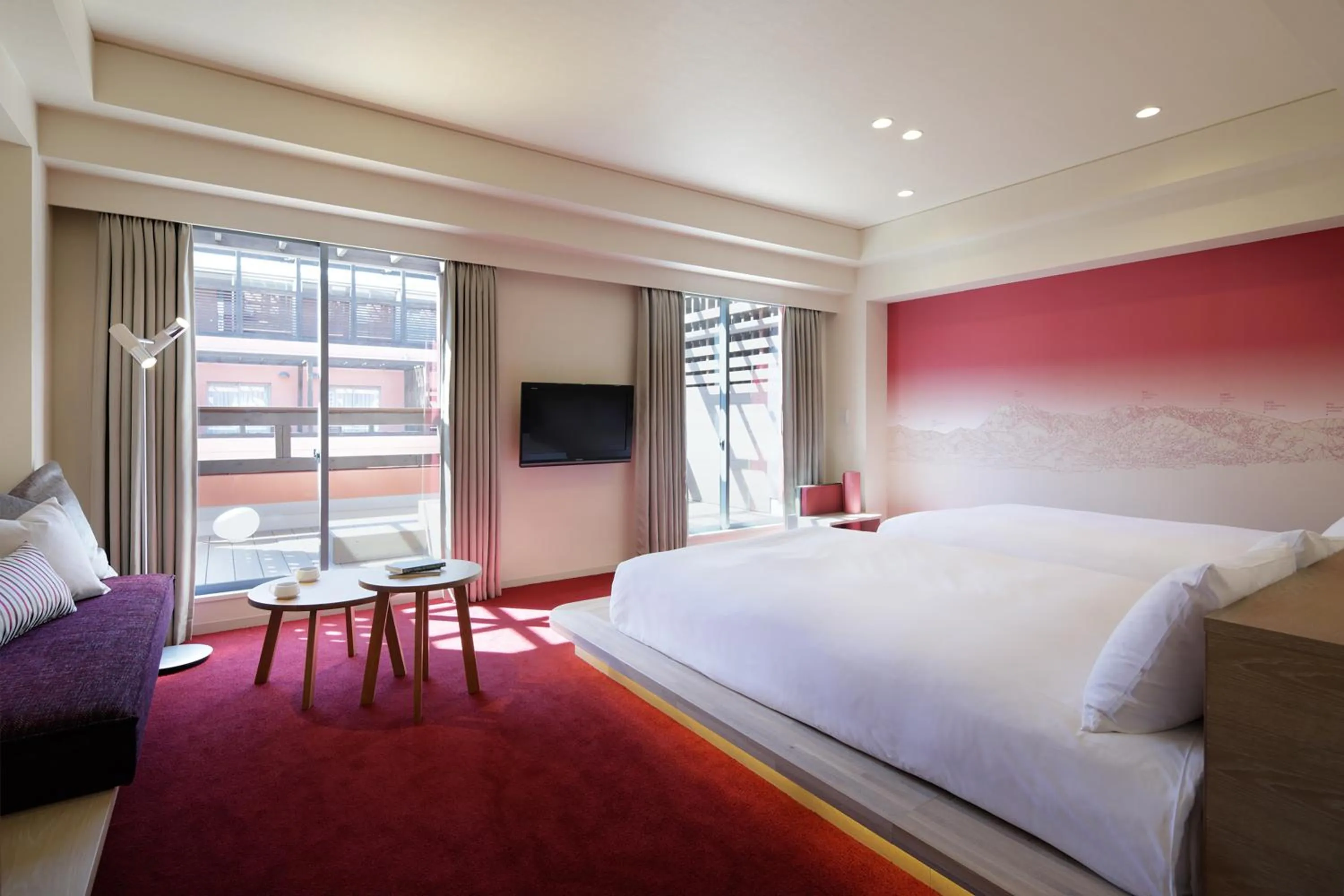 Photo of the whole room, Bed in RISONARE Yatsugatake