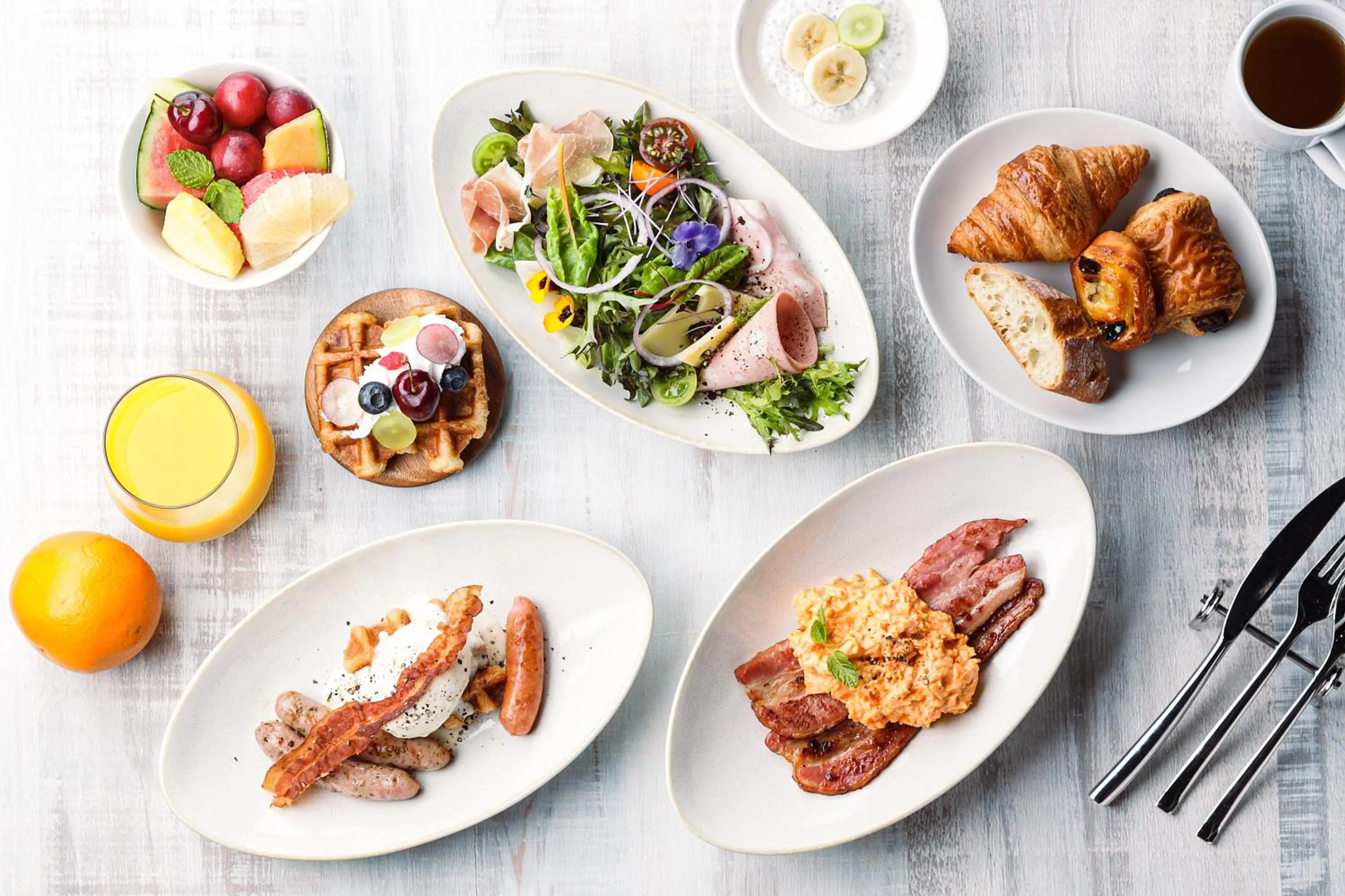 Breakfast in Oriental Hotel Tokyo Bay