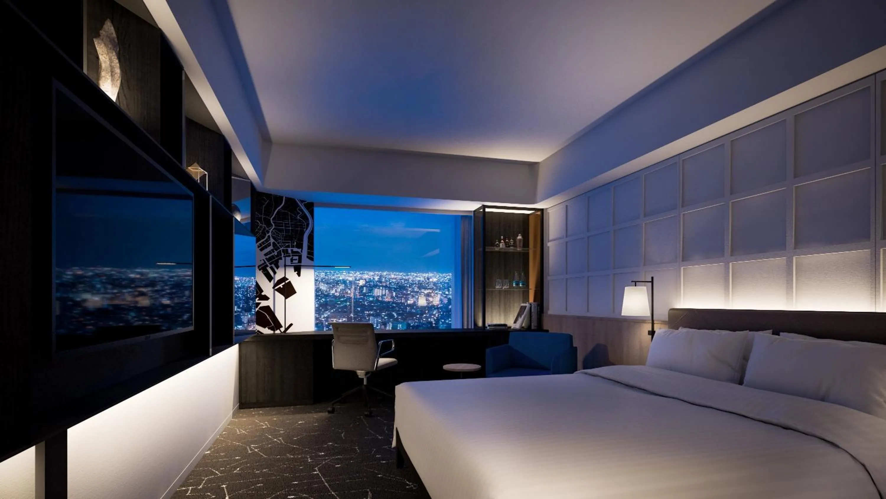 Bed in Tokyo Dome Hotel