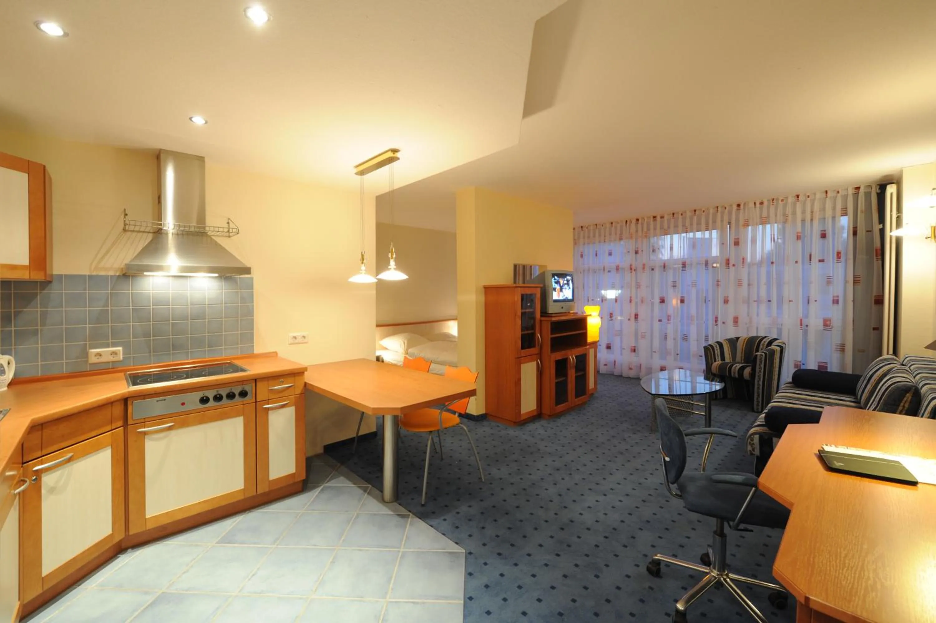 Kitchen or kitchenette in Appart-Hotel-Heldt