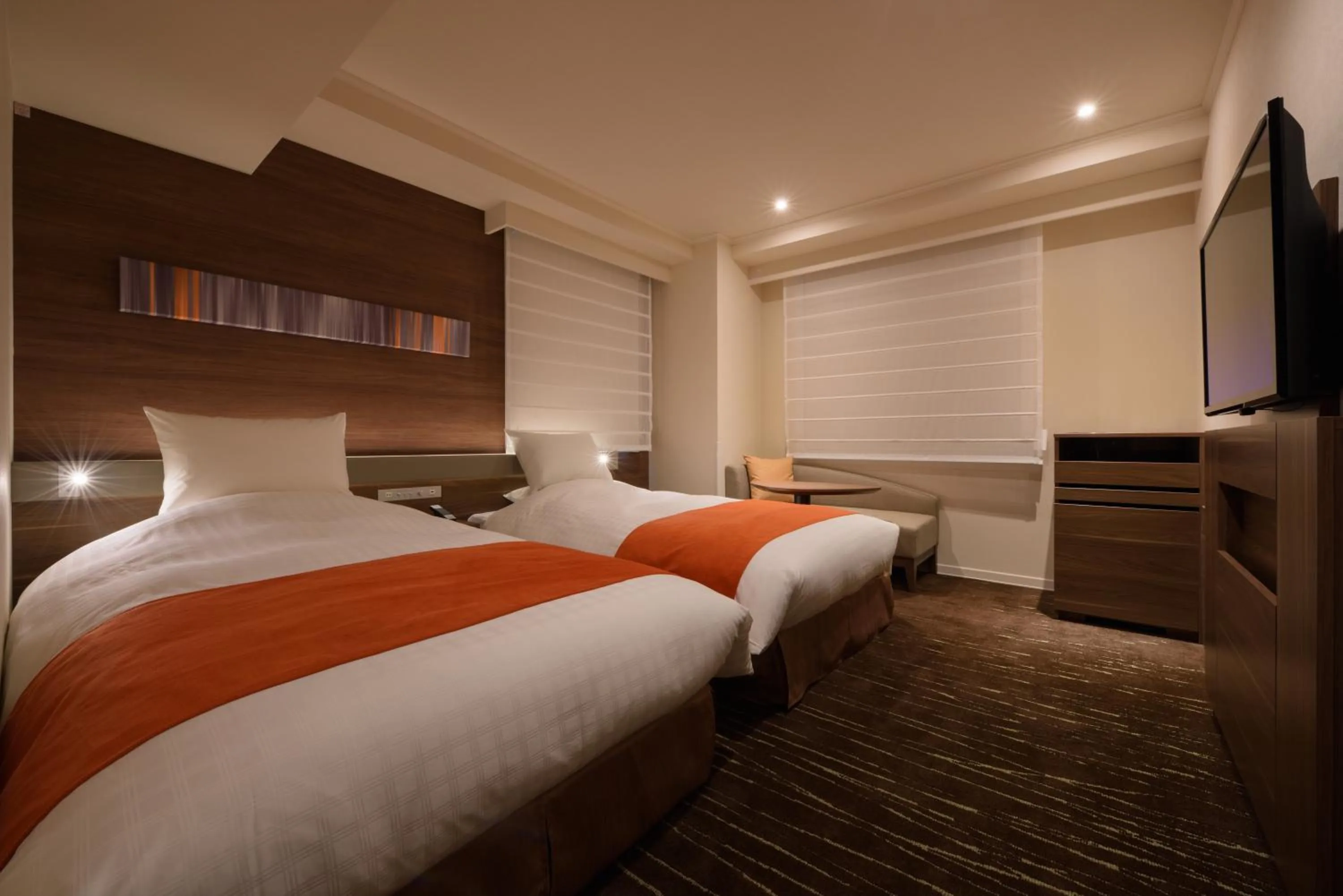 Bed in Hotel JAL City Sendai