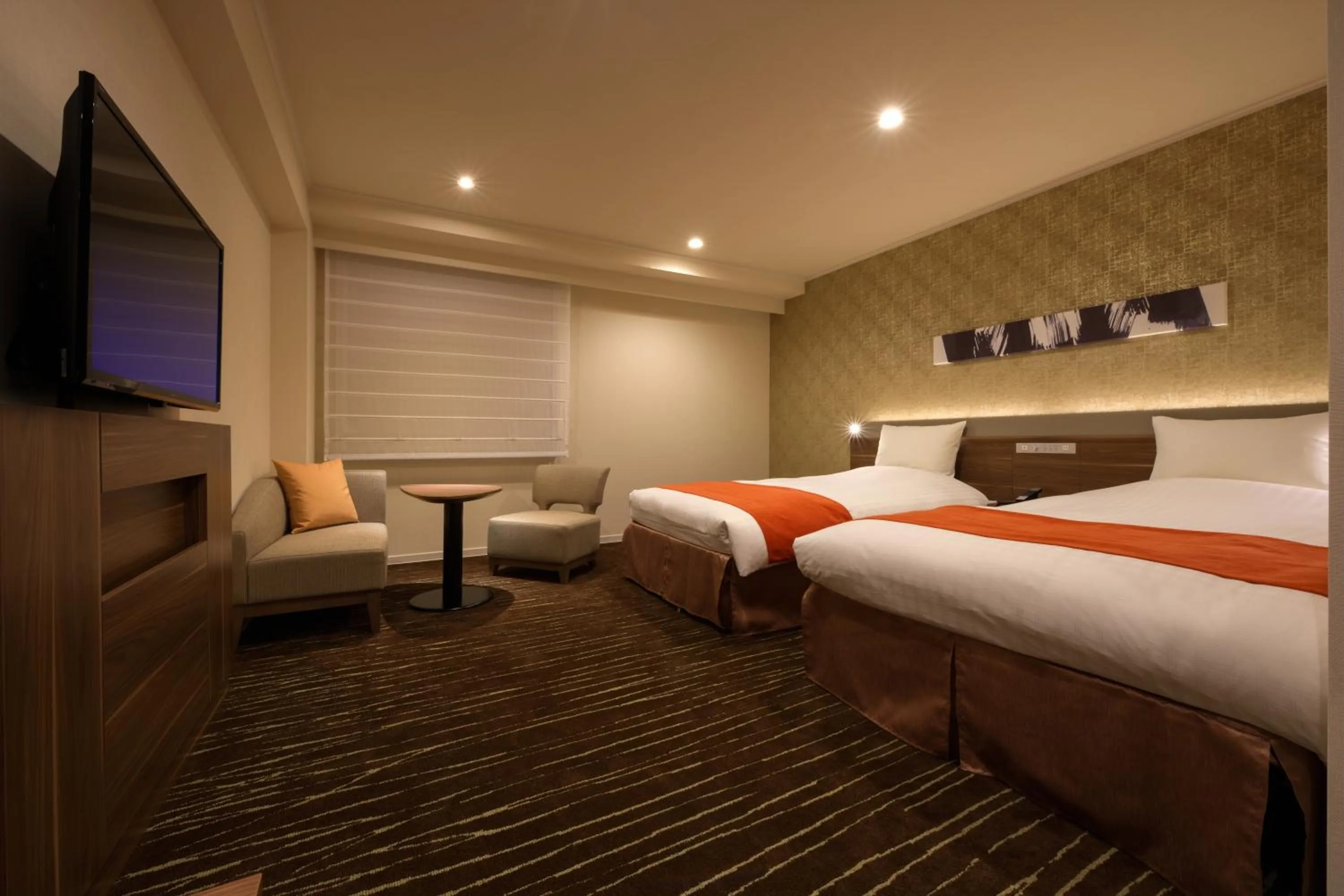 Bed in Hotel JAL City Sendai