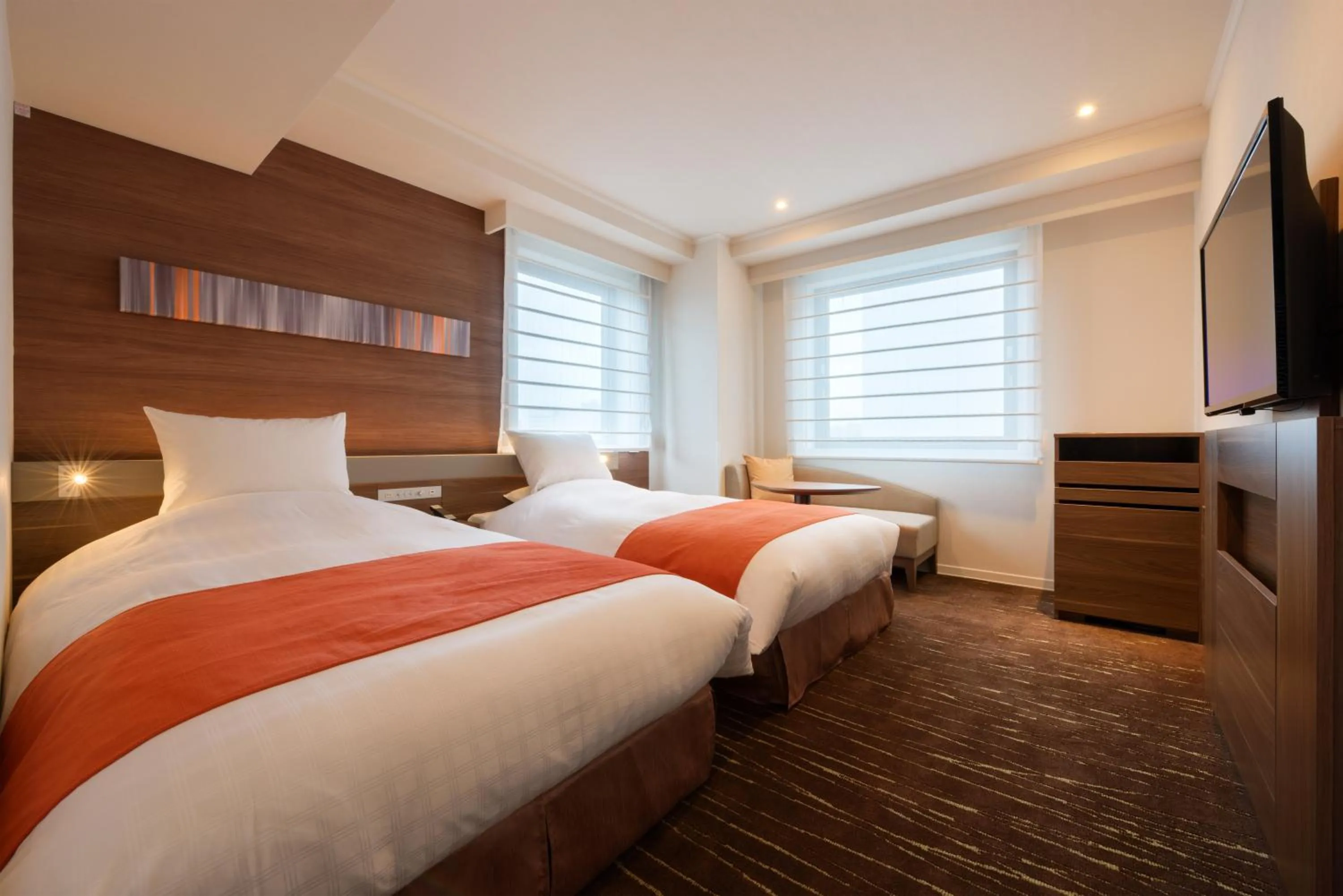 Bed in Hotel JAL City Sendai