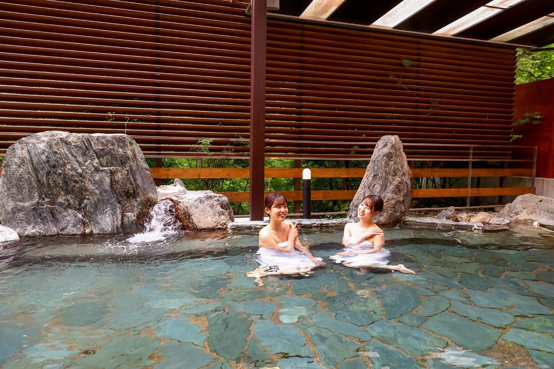Open Air Bath in Ooedo Onsen Monogatari Premium Kinugawa Kanko Hotel