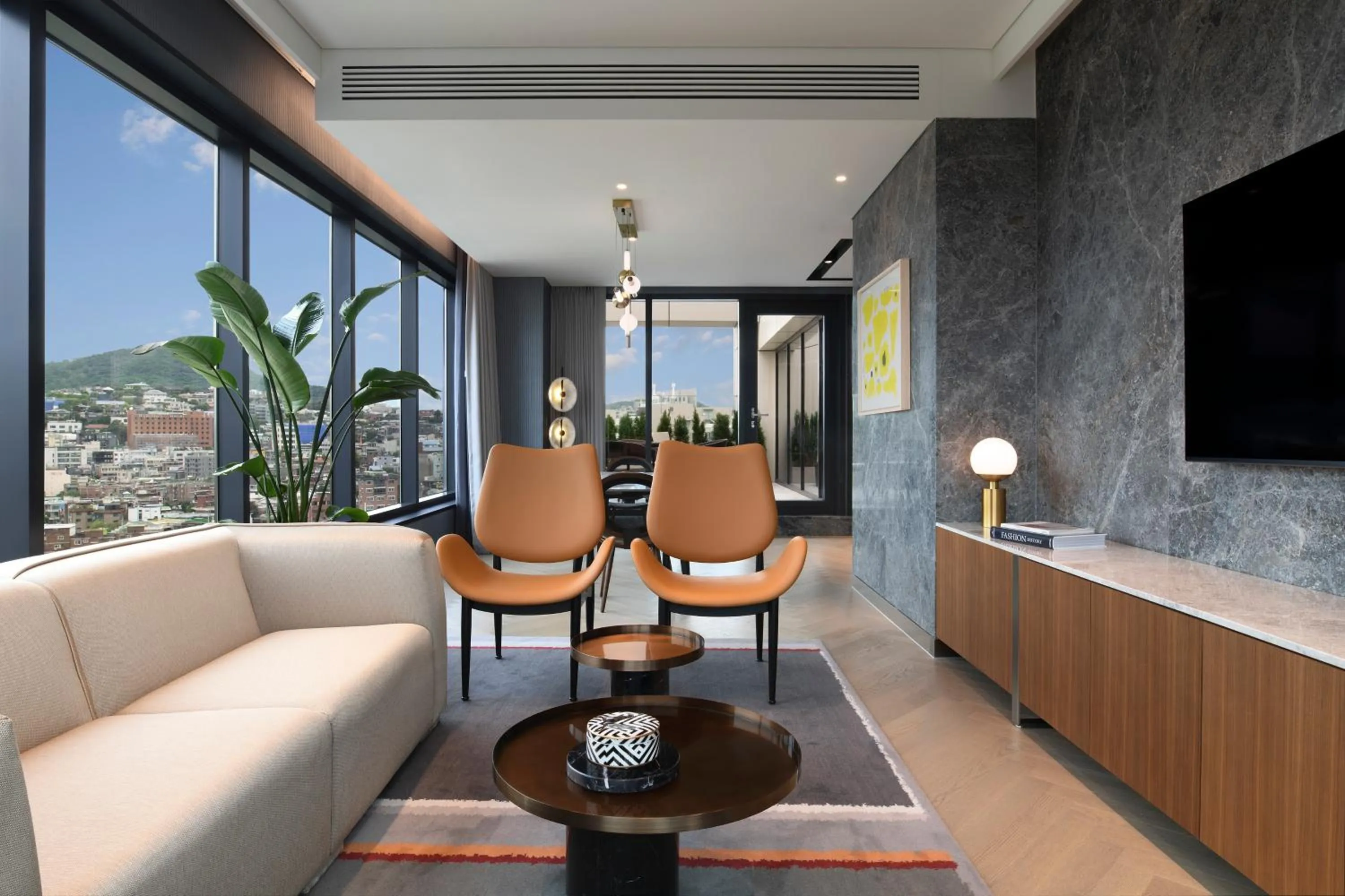 Living room in Mondrian Seoul Itaewon