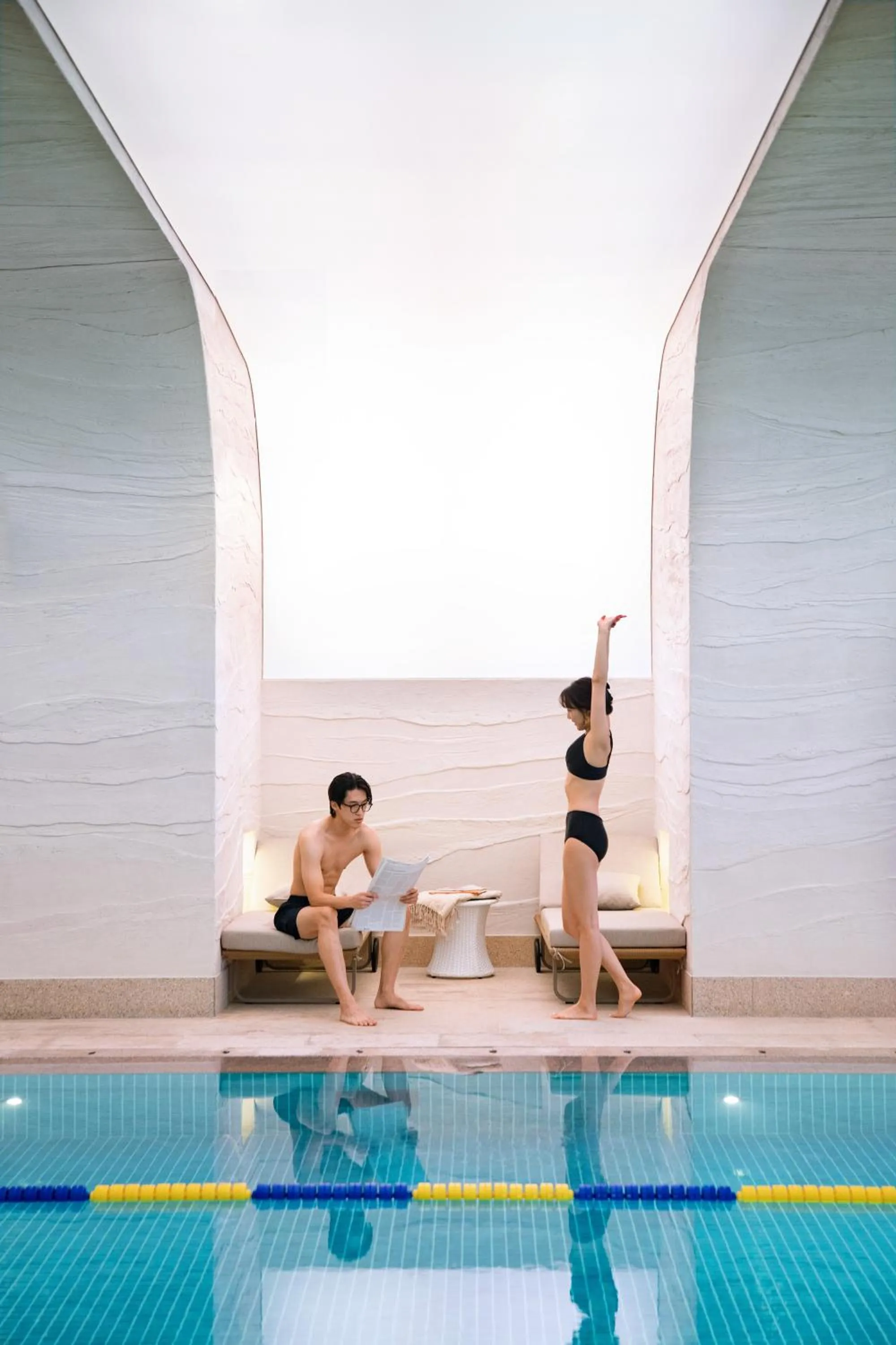 Swimming pool in Mondrian Seoul Itaewon