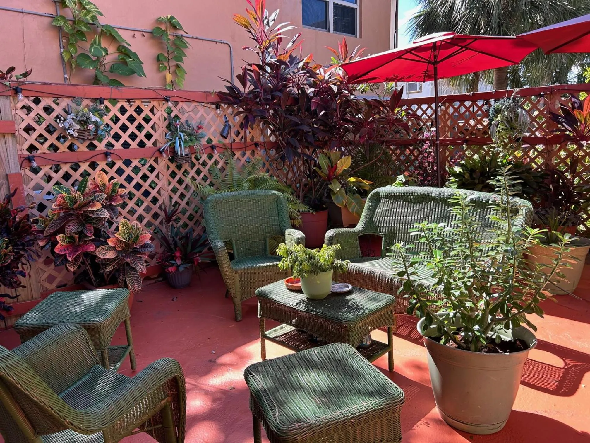 Patio in Mermaid's Cottage
