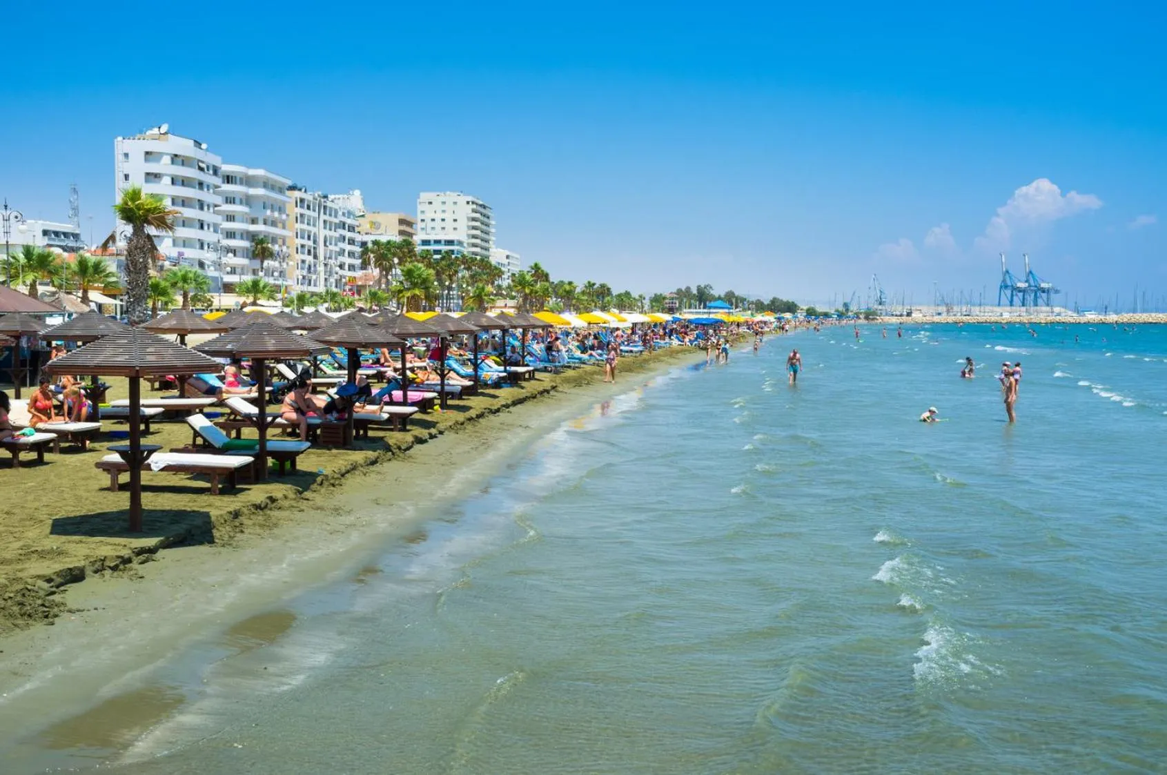 Beach in Larnaca Seaview Rooms