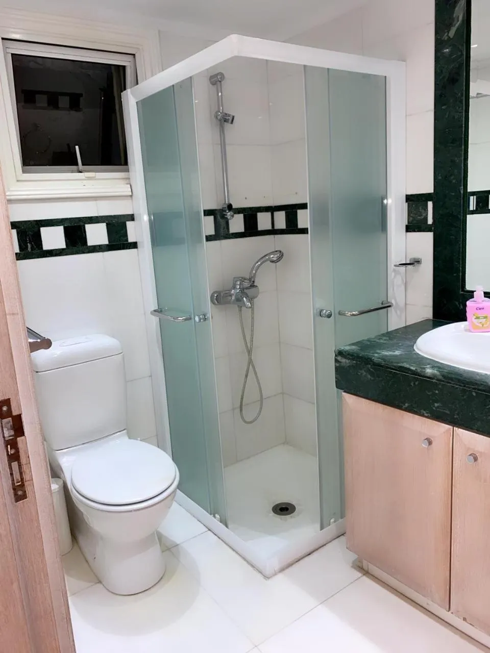 Shower in Larnaca Seaview Rooms