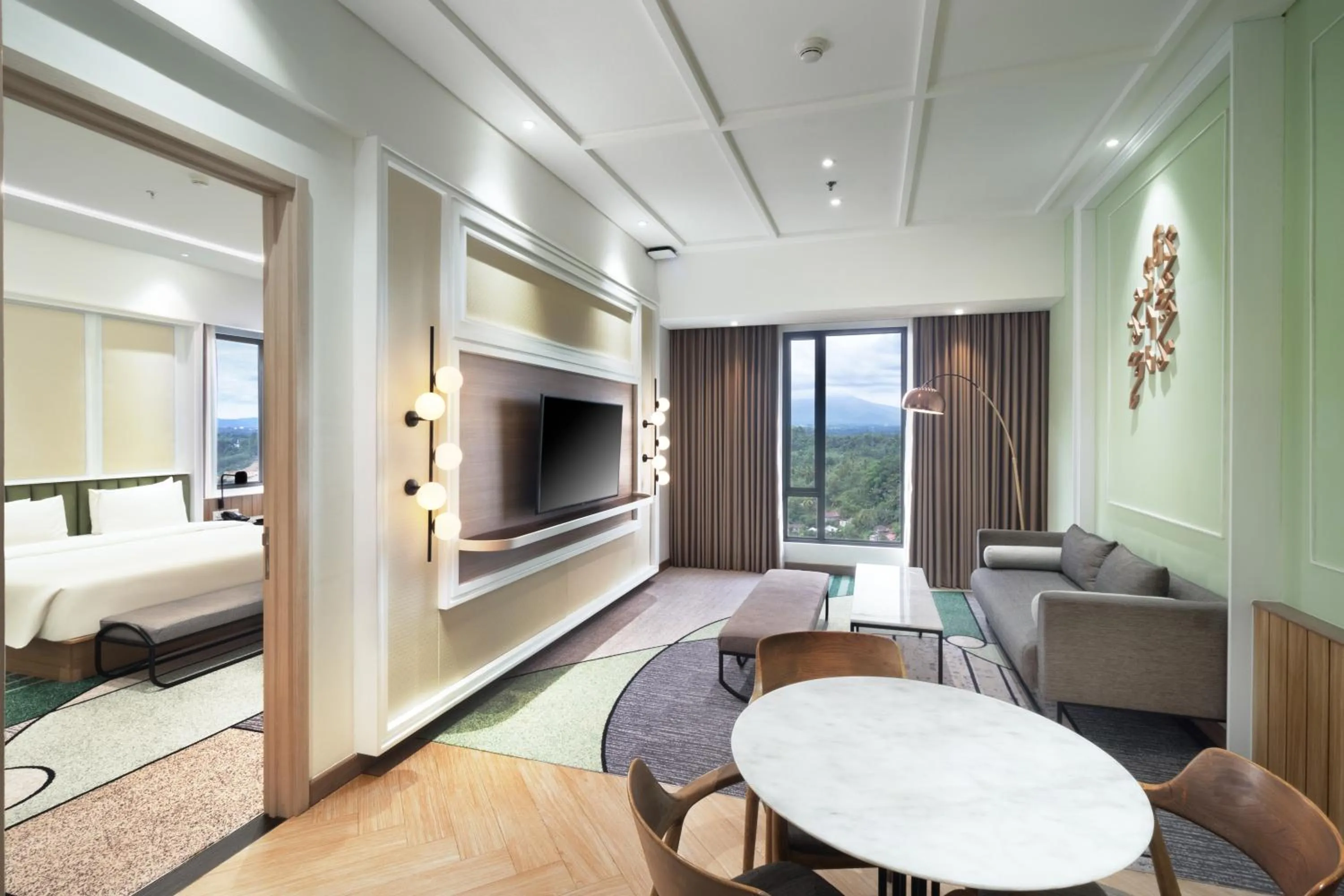 Living room, Bed in Luwansa Hotel and Convention Center Manado