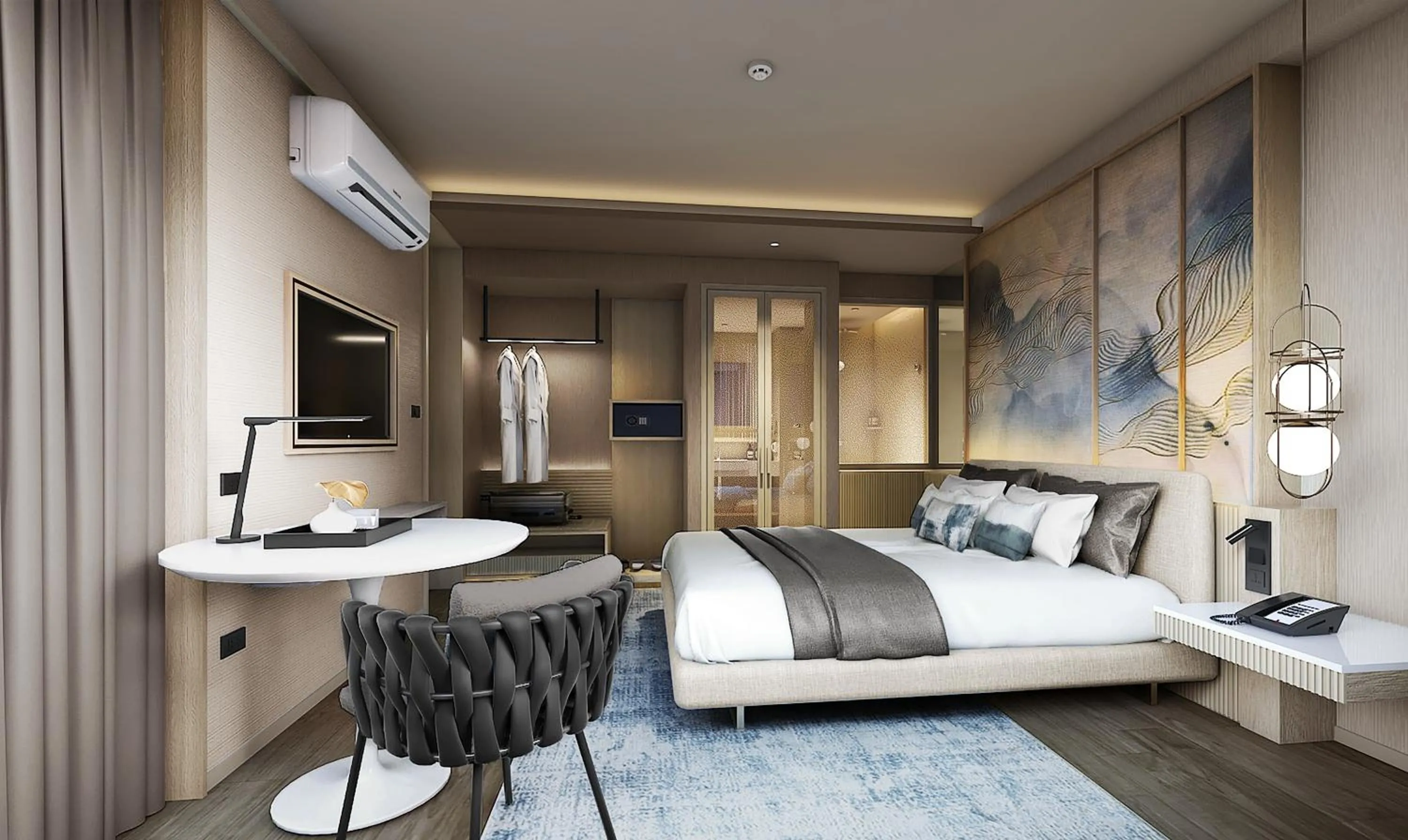 Bed in Bayphere Hotel Pattaya JC