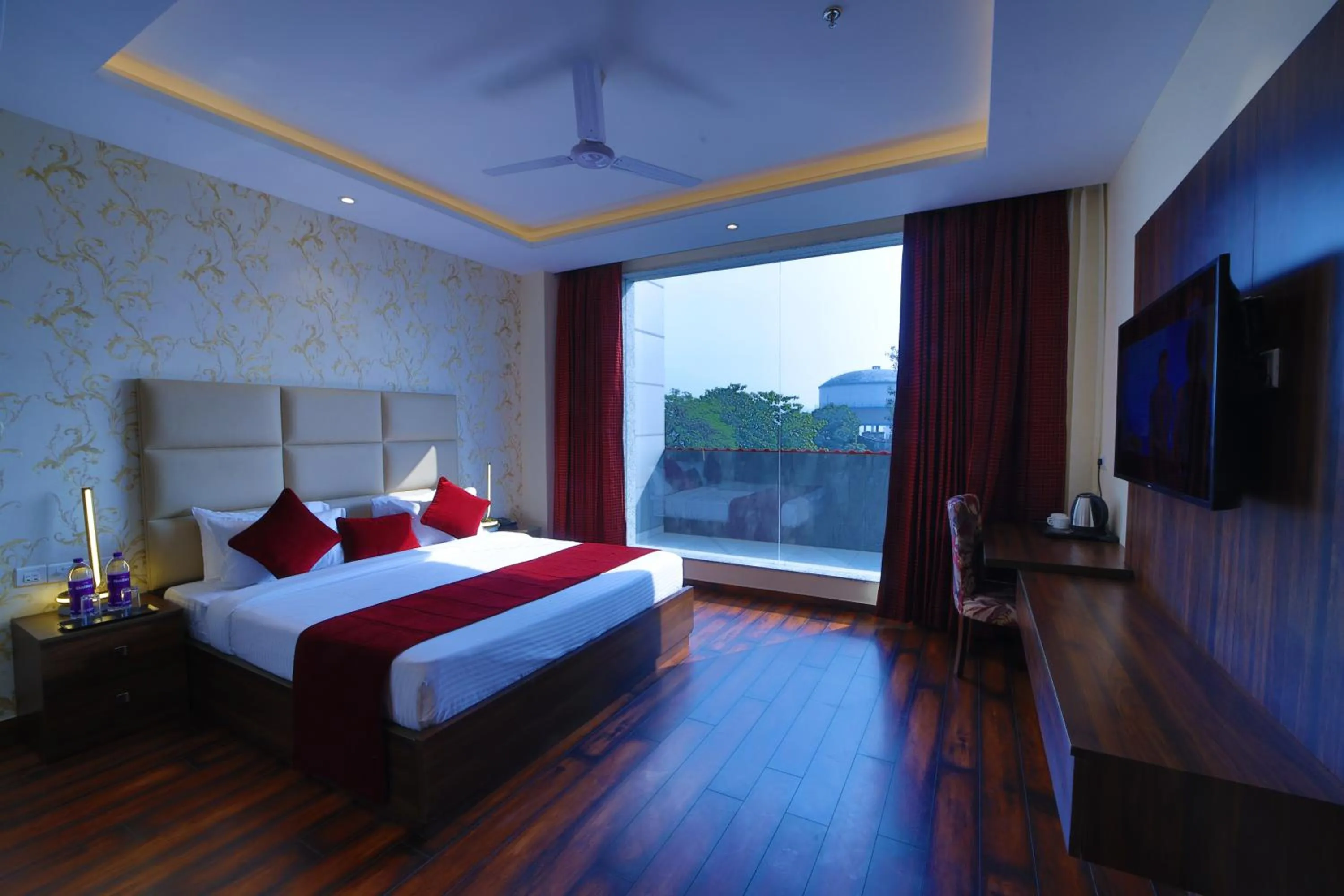Bedroom, Bed in Hotel The Vilana A Unit of JG Developers Rishikesh
