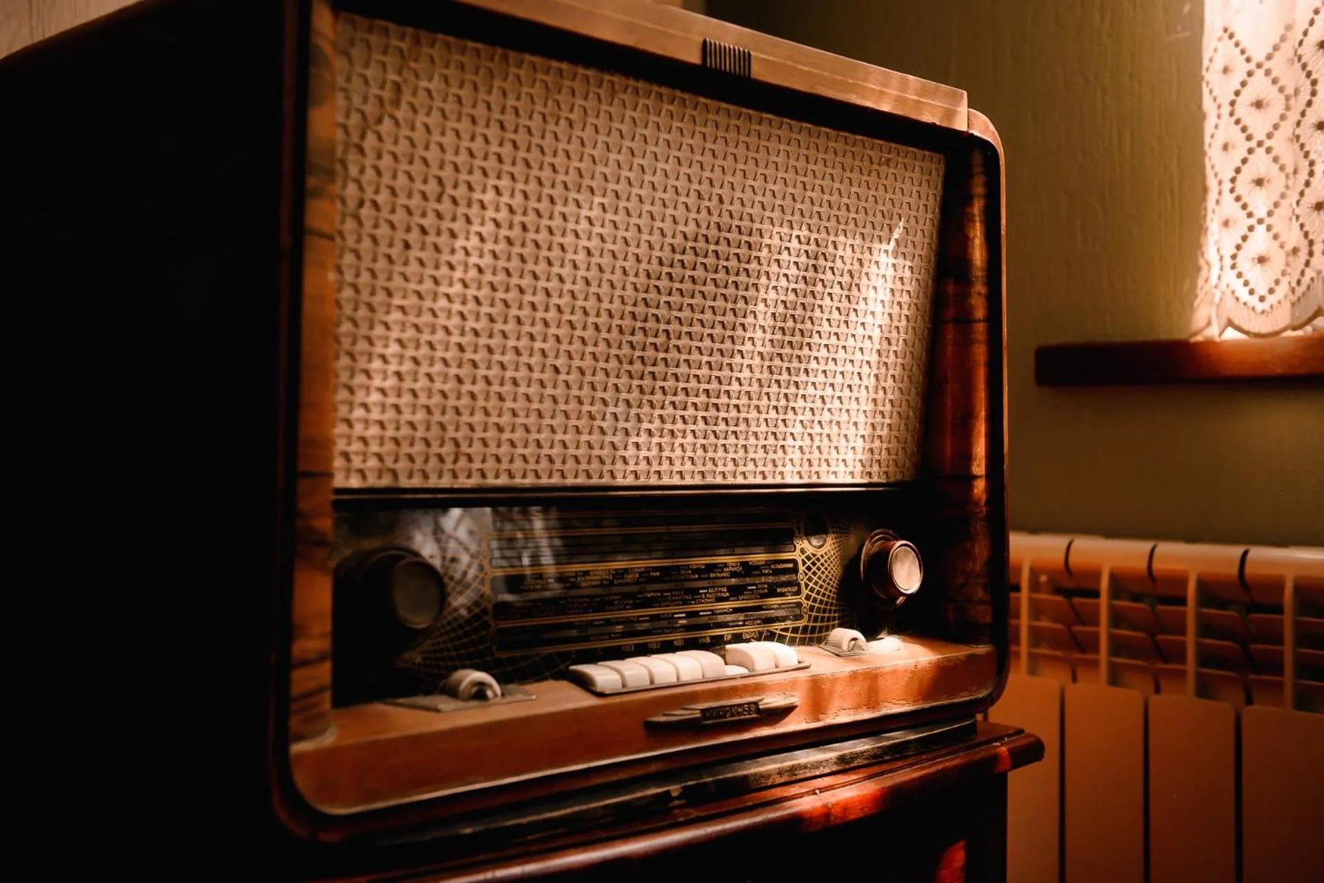 Decorative detail in Old Radio hostel
