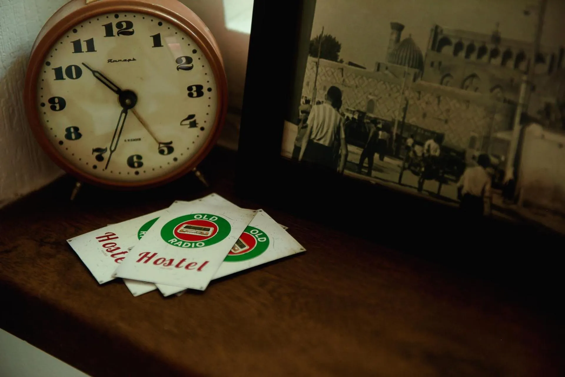 Decorative detail in Old Radio hostel