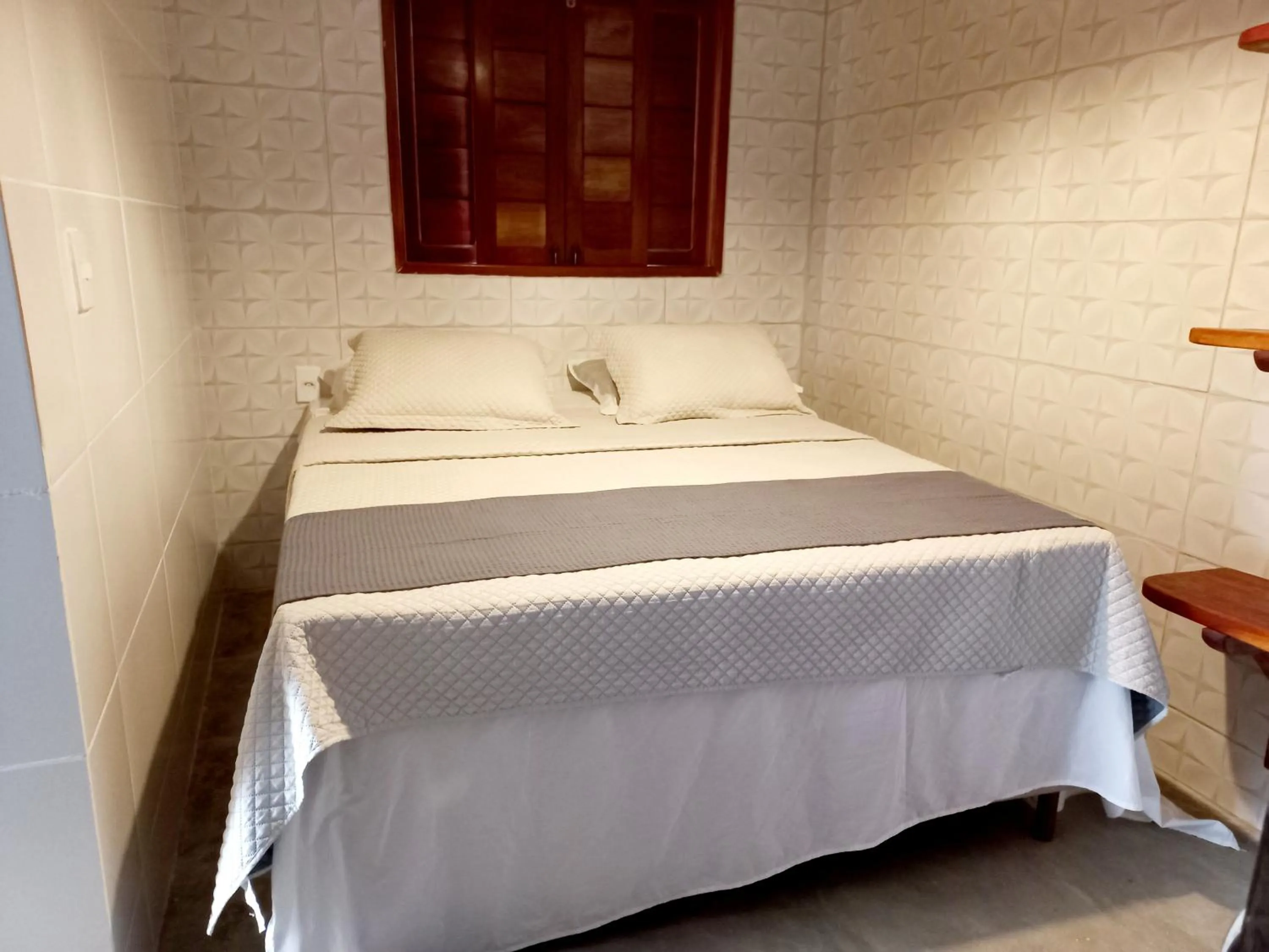 Bed in Chalé Palhano Beach