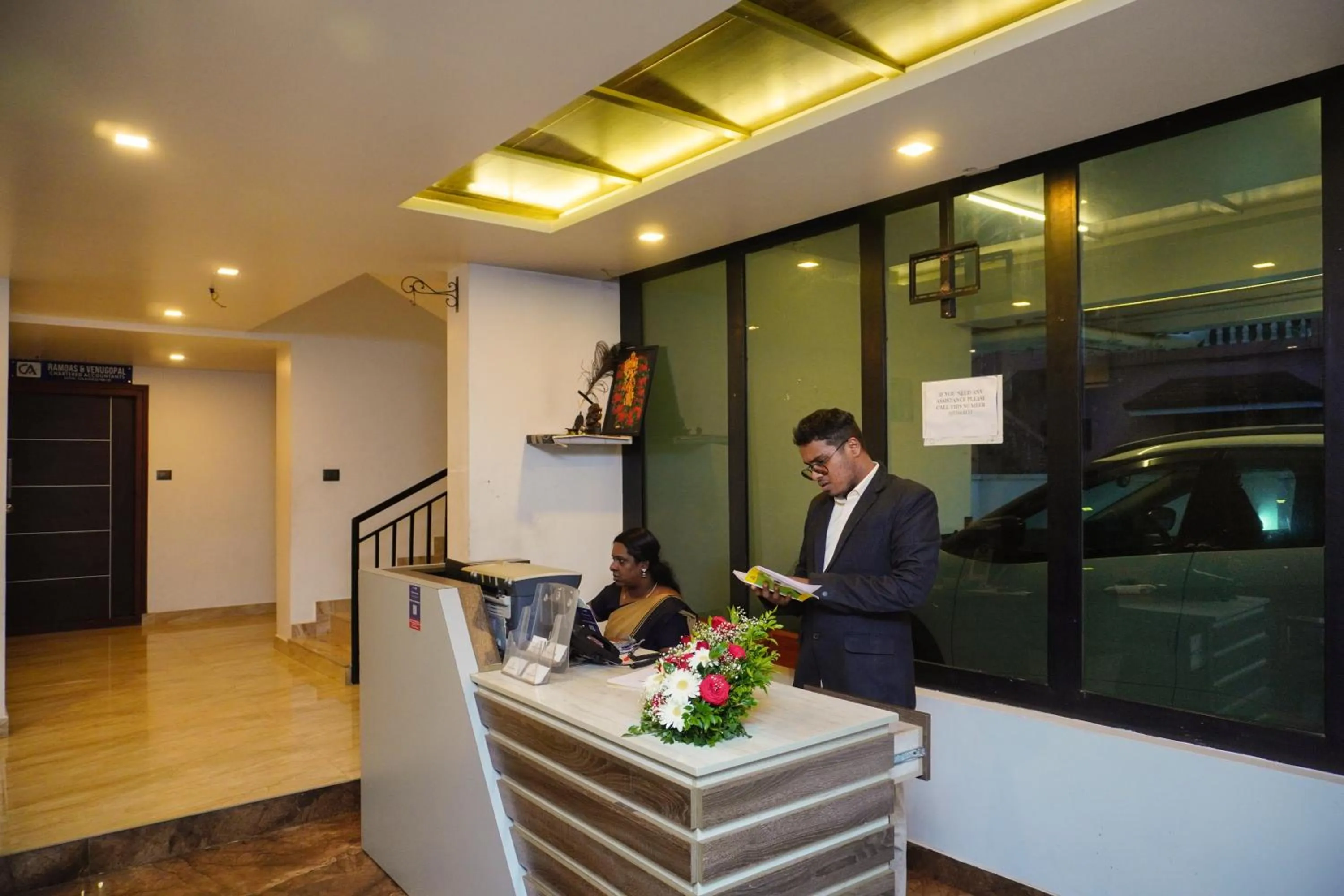 Lobby or reception in Sreepathi Mayoogha