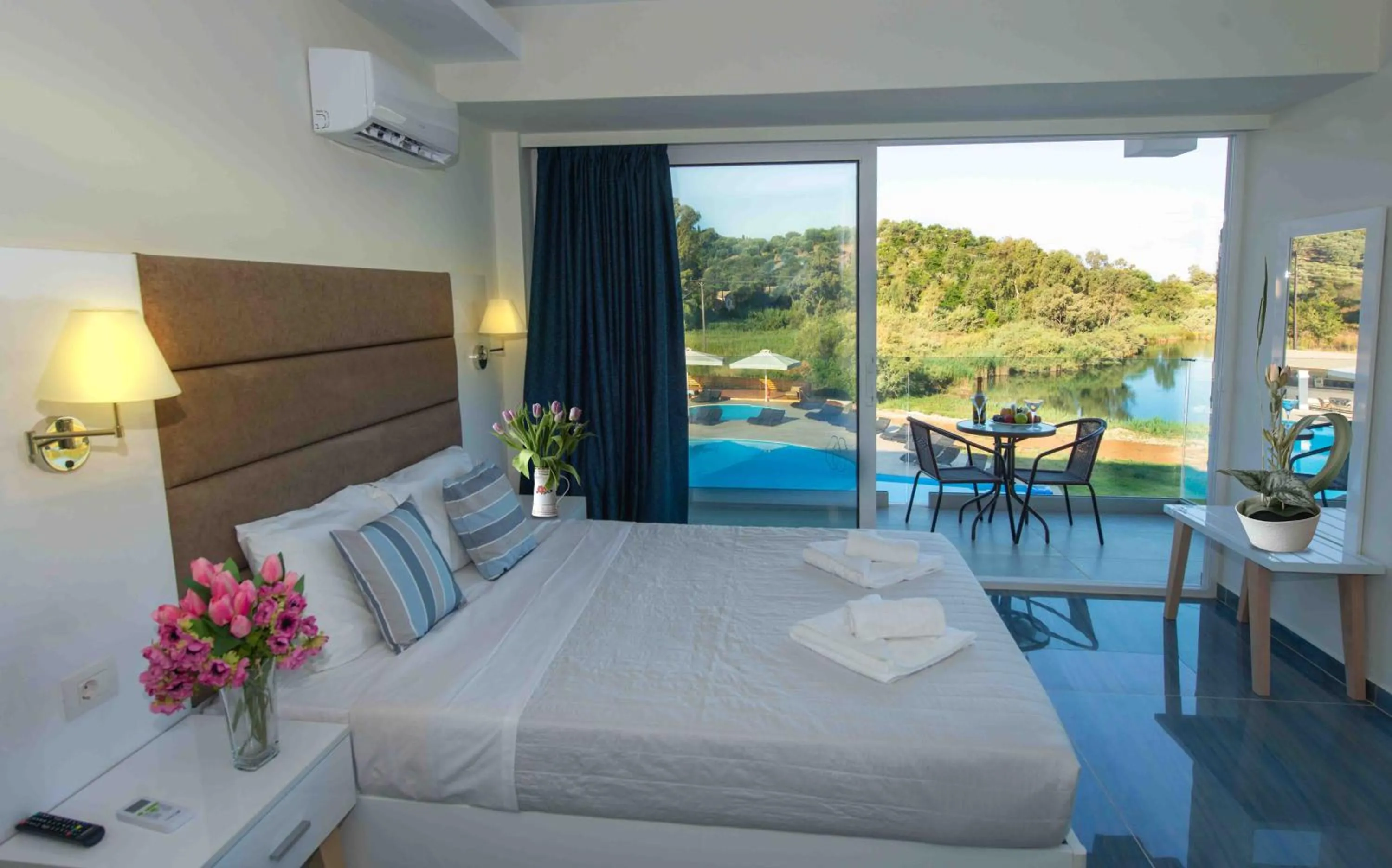 View (from property/room), Bed in LAGUNA HOLIDAY RESORT