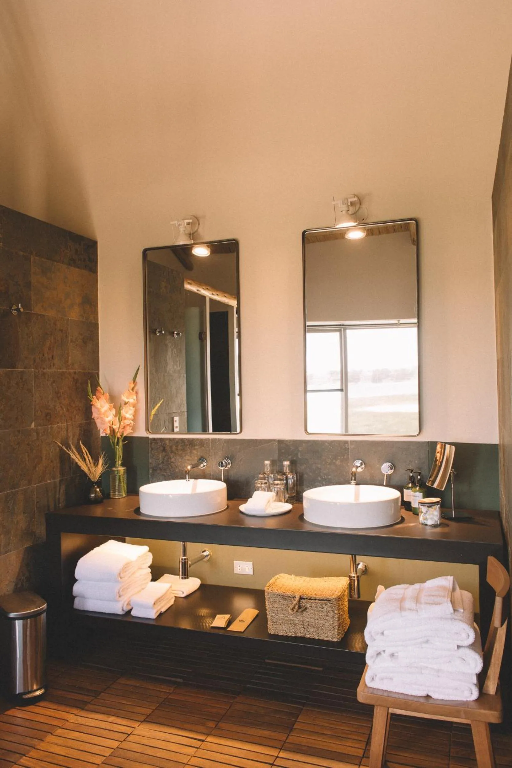 Bathroom in Titilaka by Andean