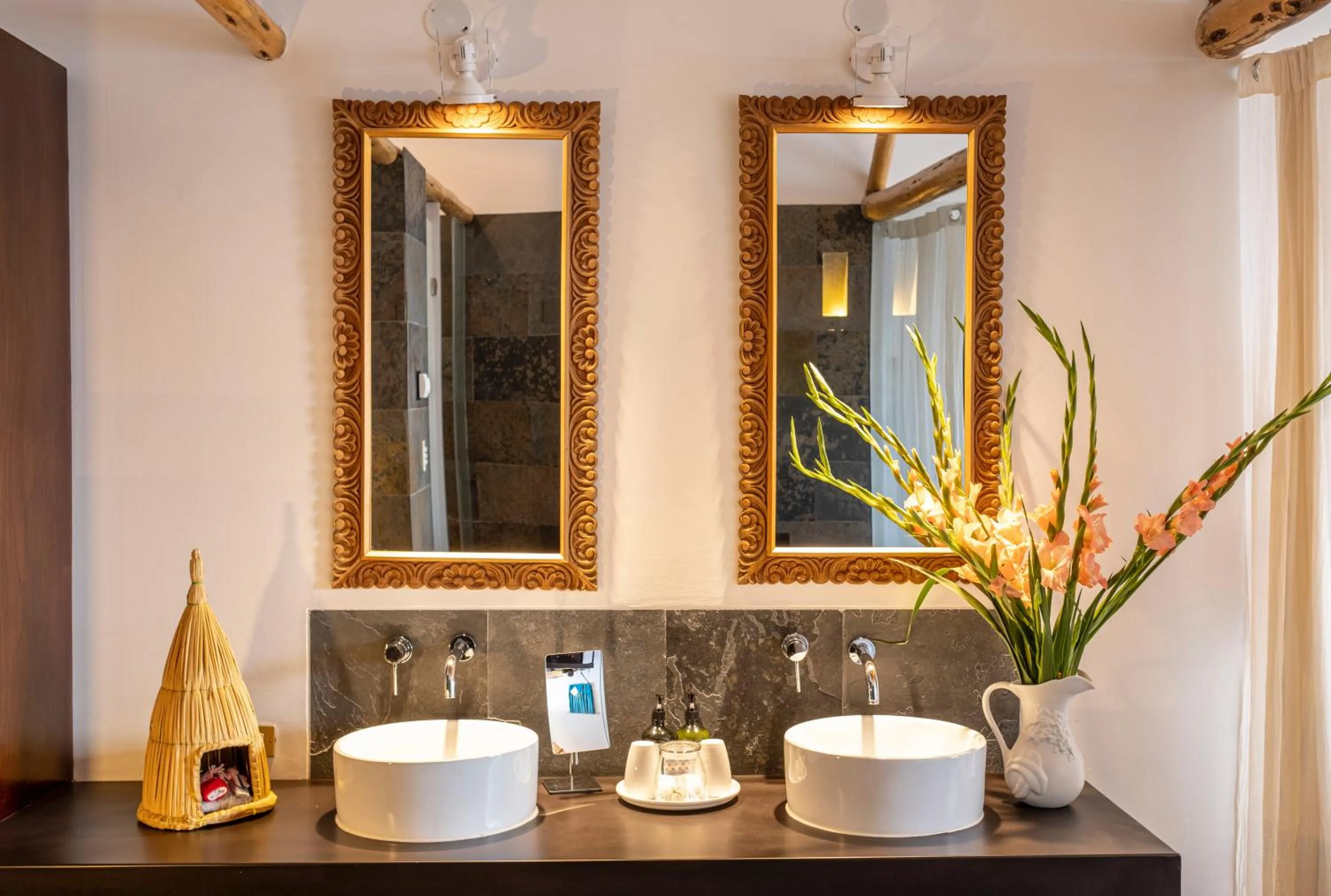 Bathroom in Titilaka by Andean