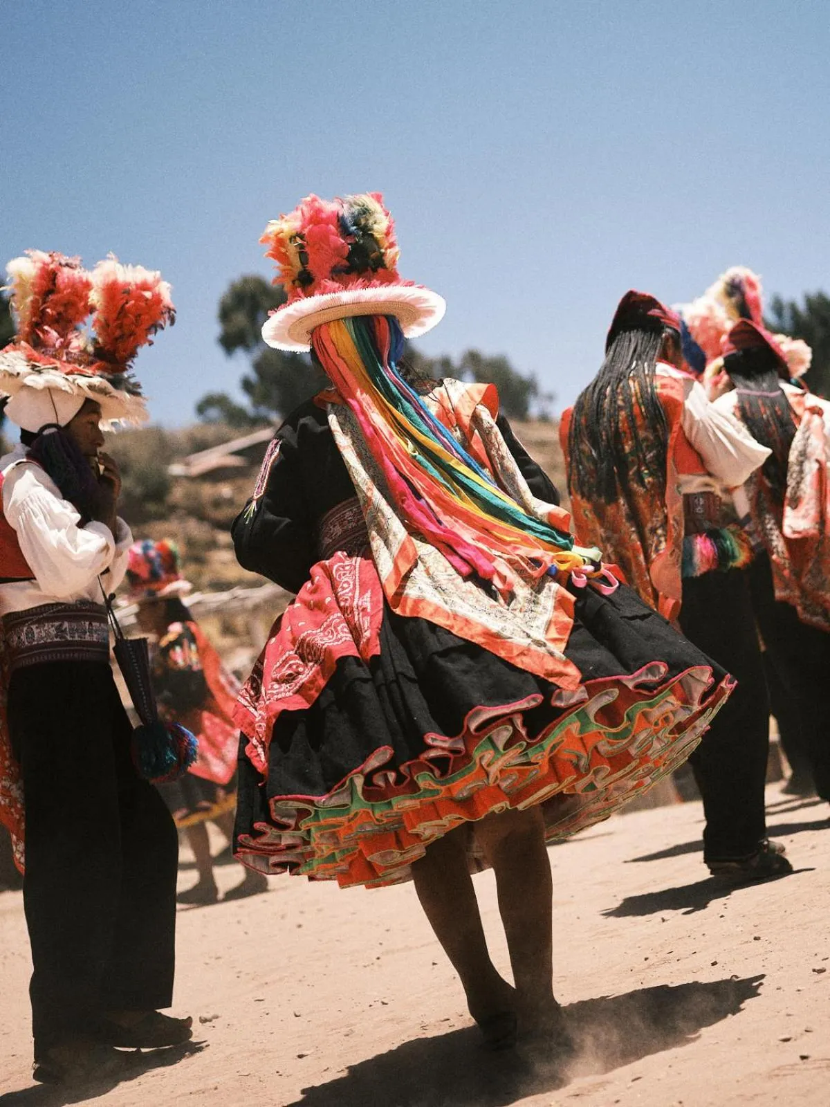 People in Titilaka by Andean