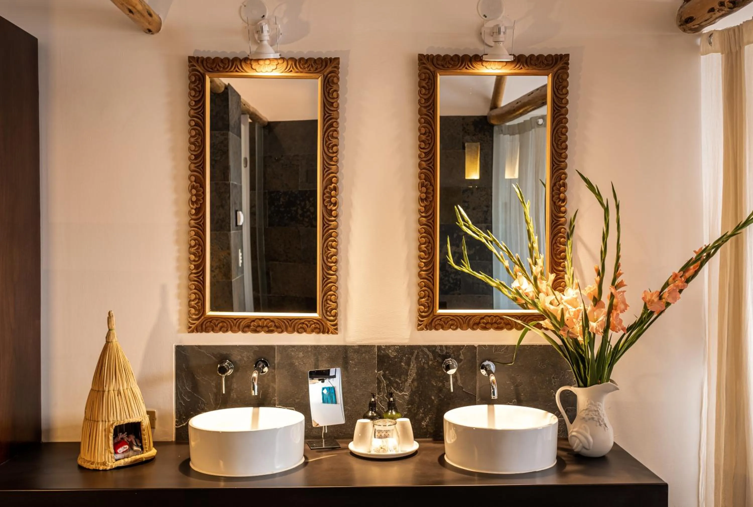 Bathroom in Titilaka by Andean