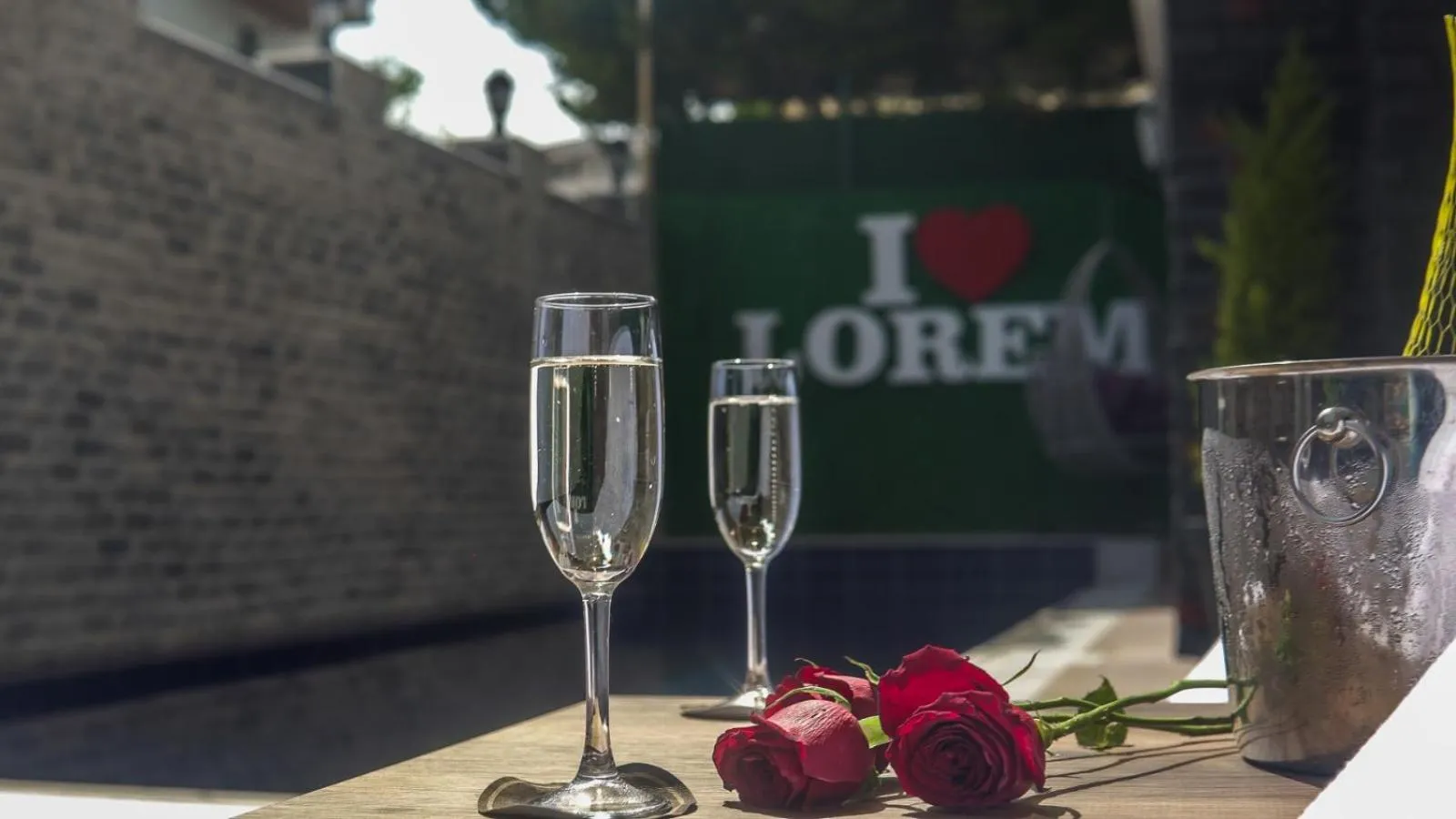 Swimming pool in Lorem Hotel