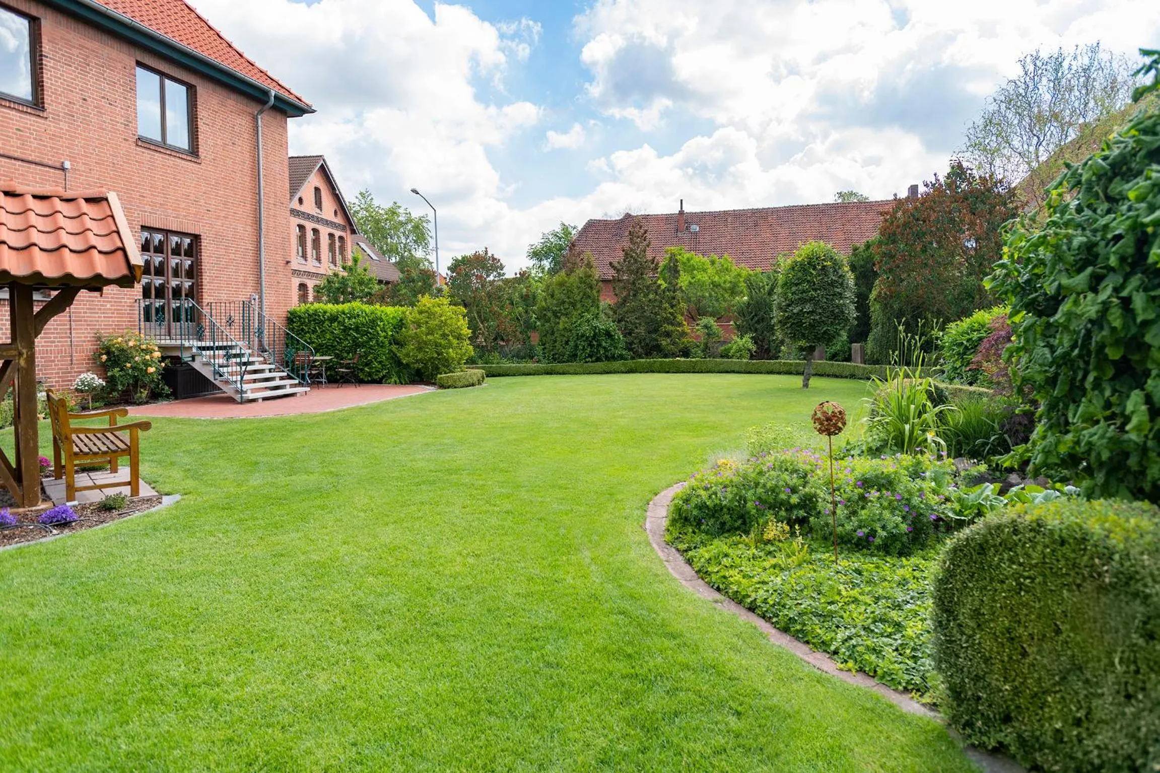 Garden view in Landhotel Behre