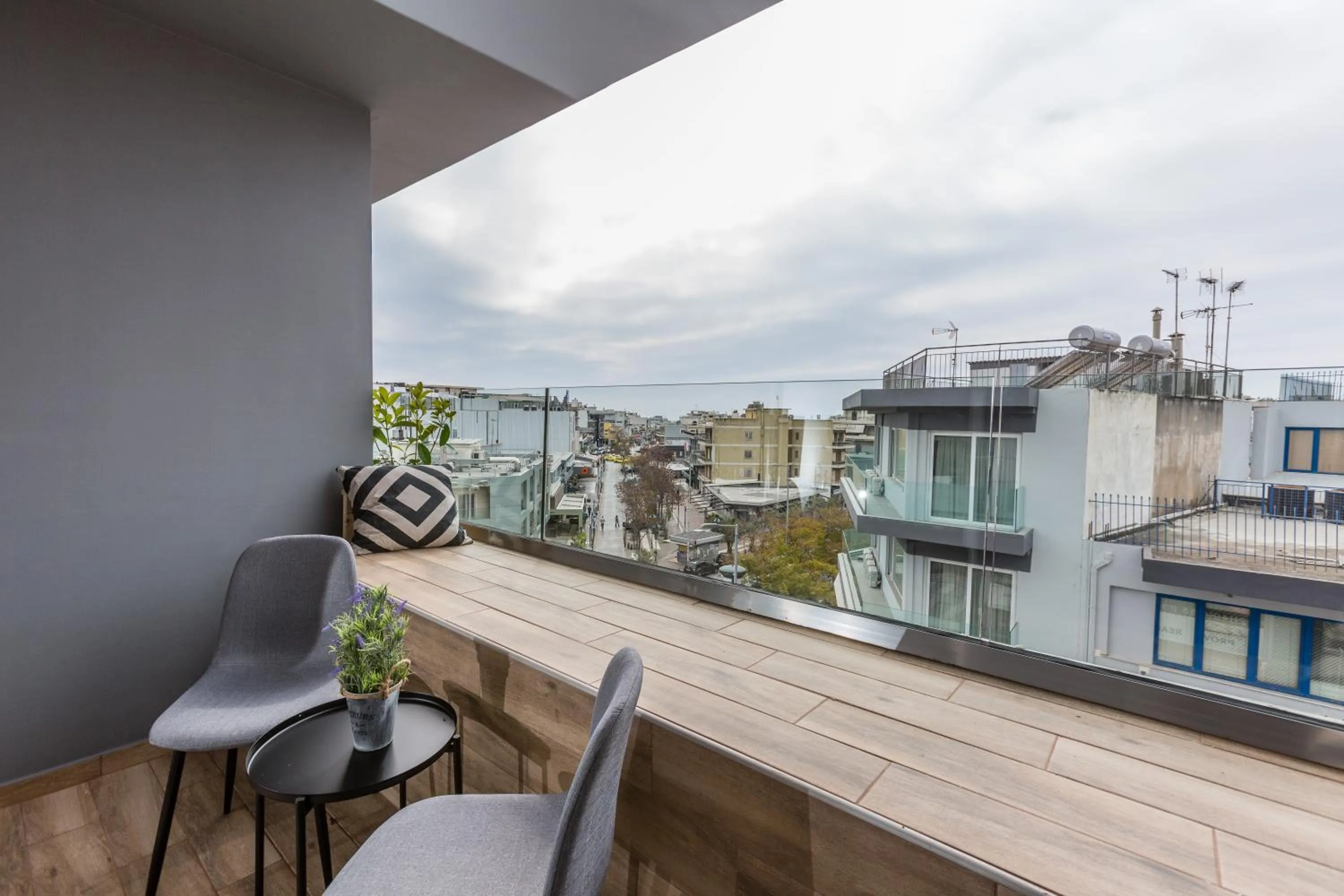 Balcony/Terrace in Raise Athens Metro Apartments